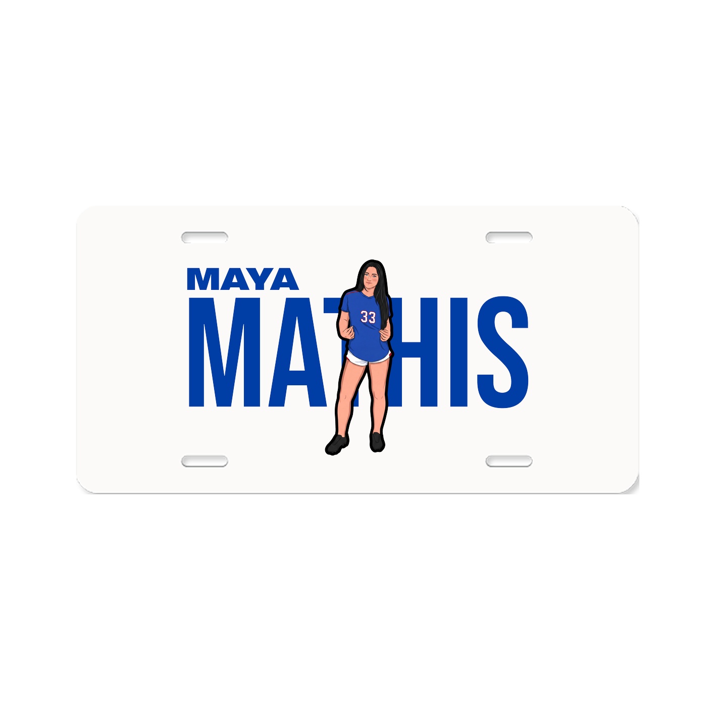 License Plate — Player Name in Classic