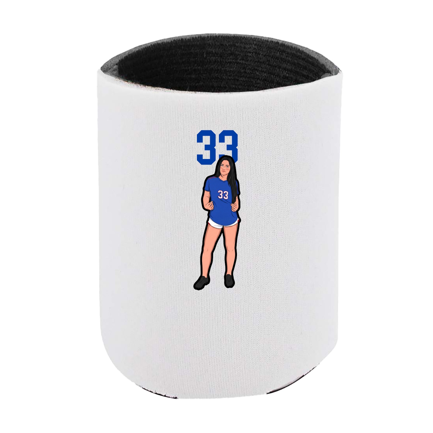 Can Holder — Number Top in White