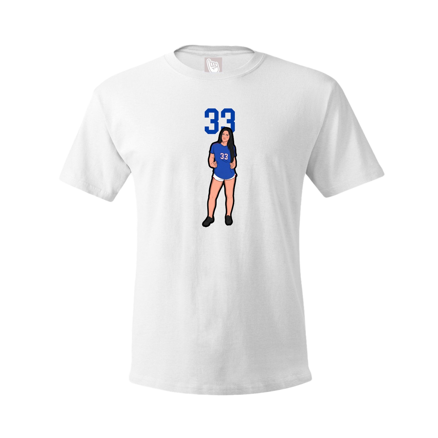 Tee — Number Top in White