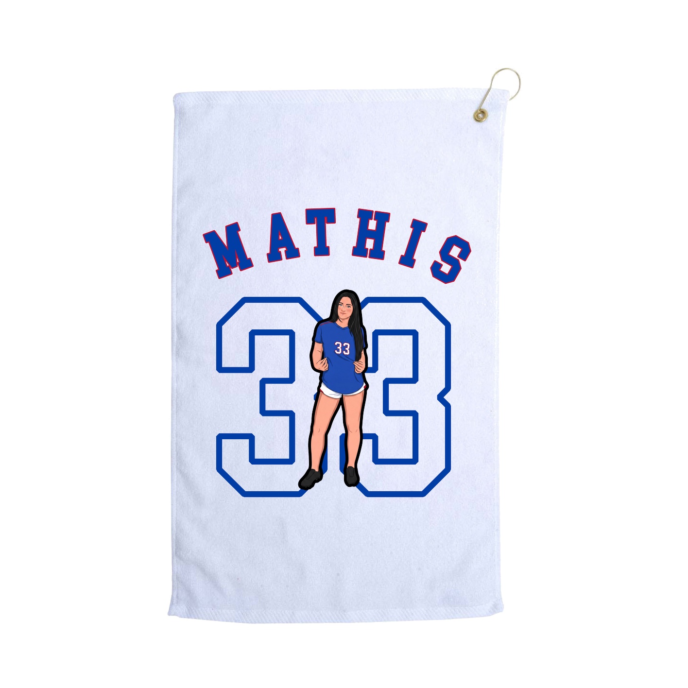 Golf Towel — Shirsey Arch in White