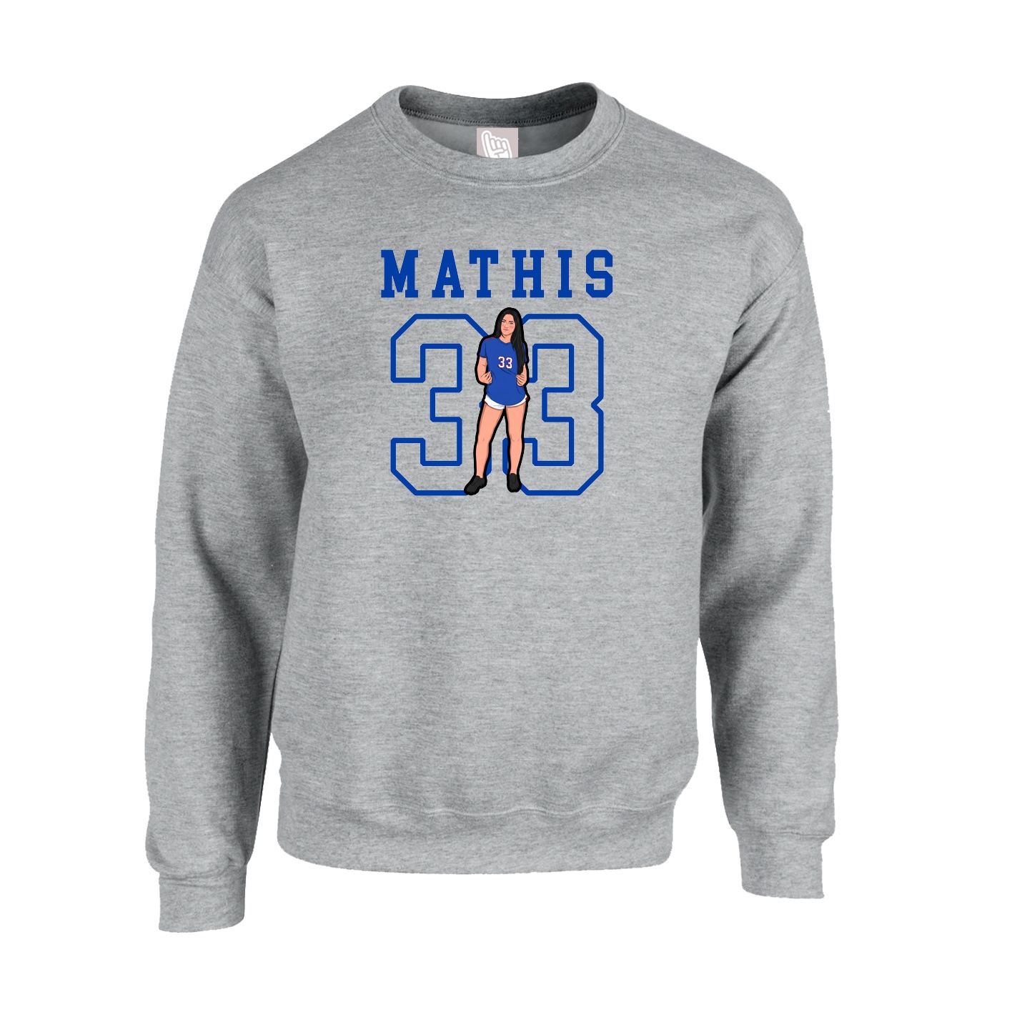 Fleece Crew — Shirsey in Grey