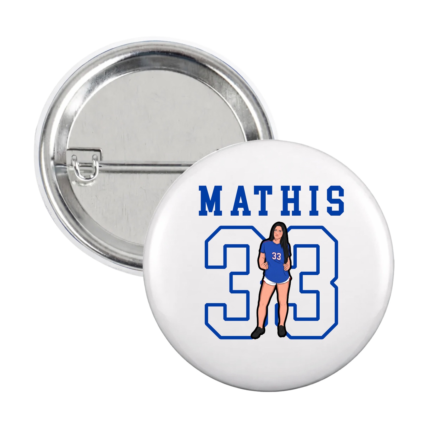 Game Day Button — Shirsey in White