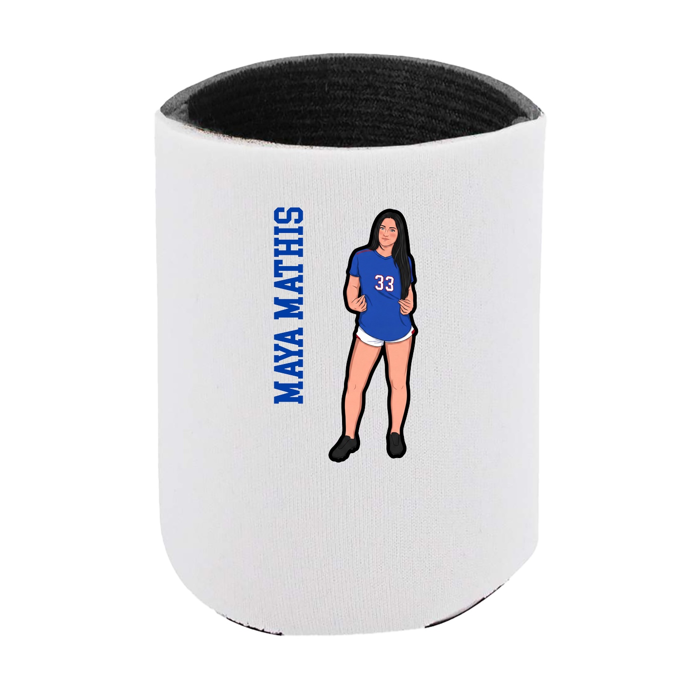 Can Holder — Name Vertical in White