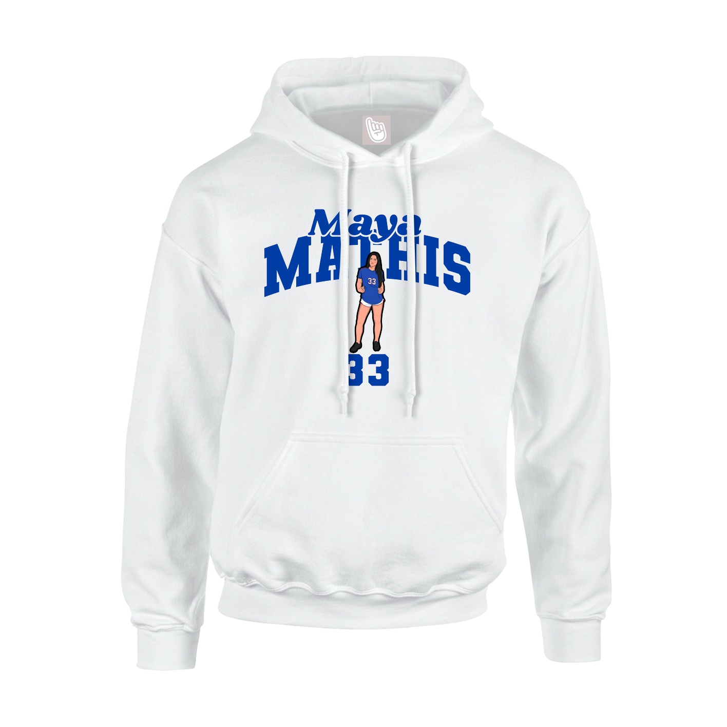 Hoodie — Signature Arch in White