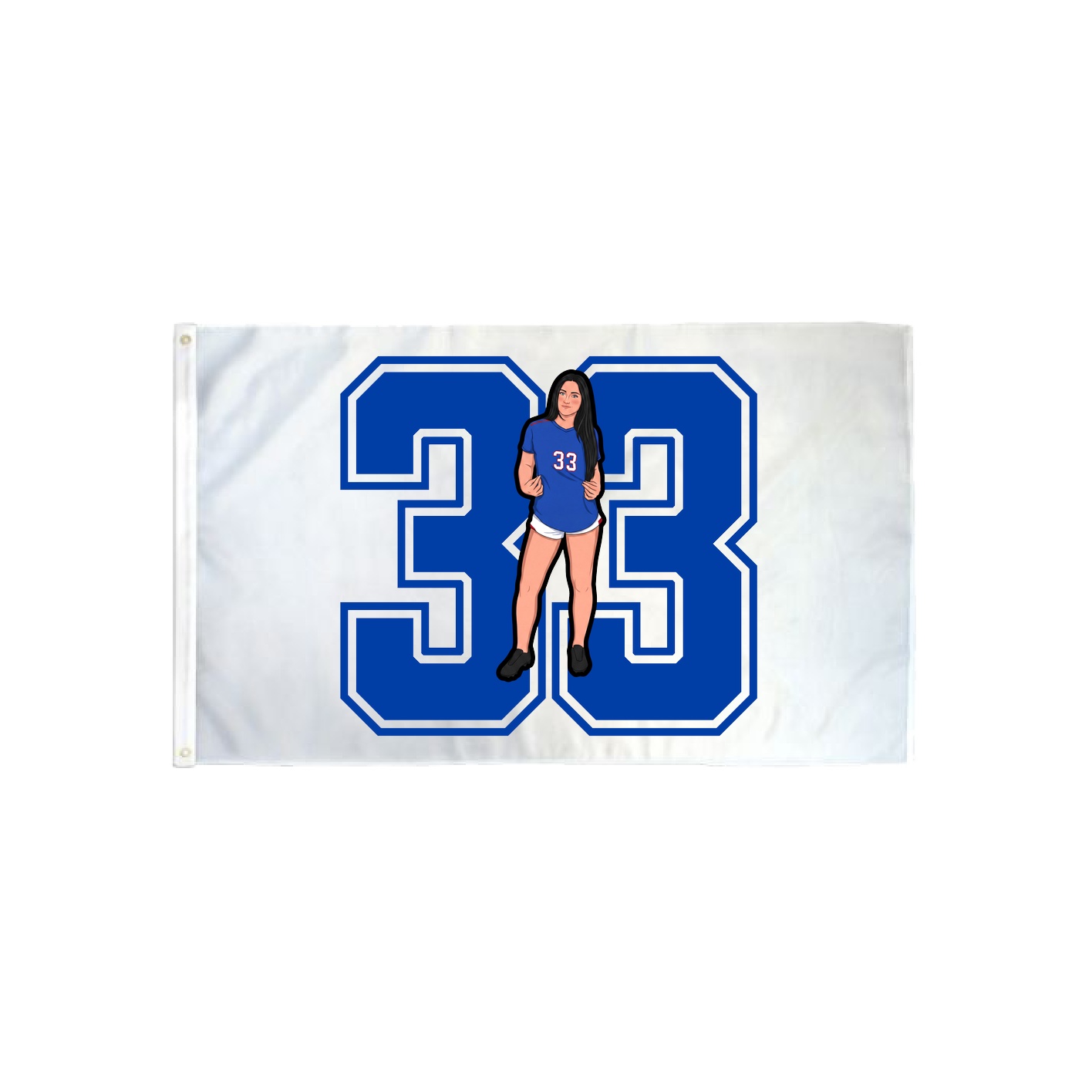 3x5 Flag — Number in Classic