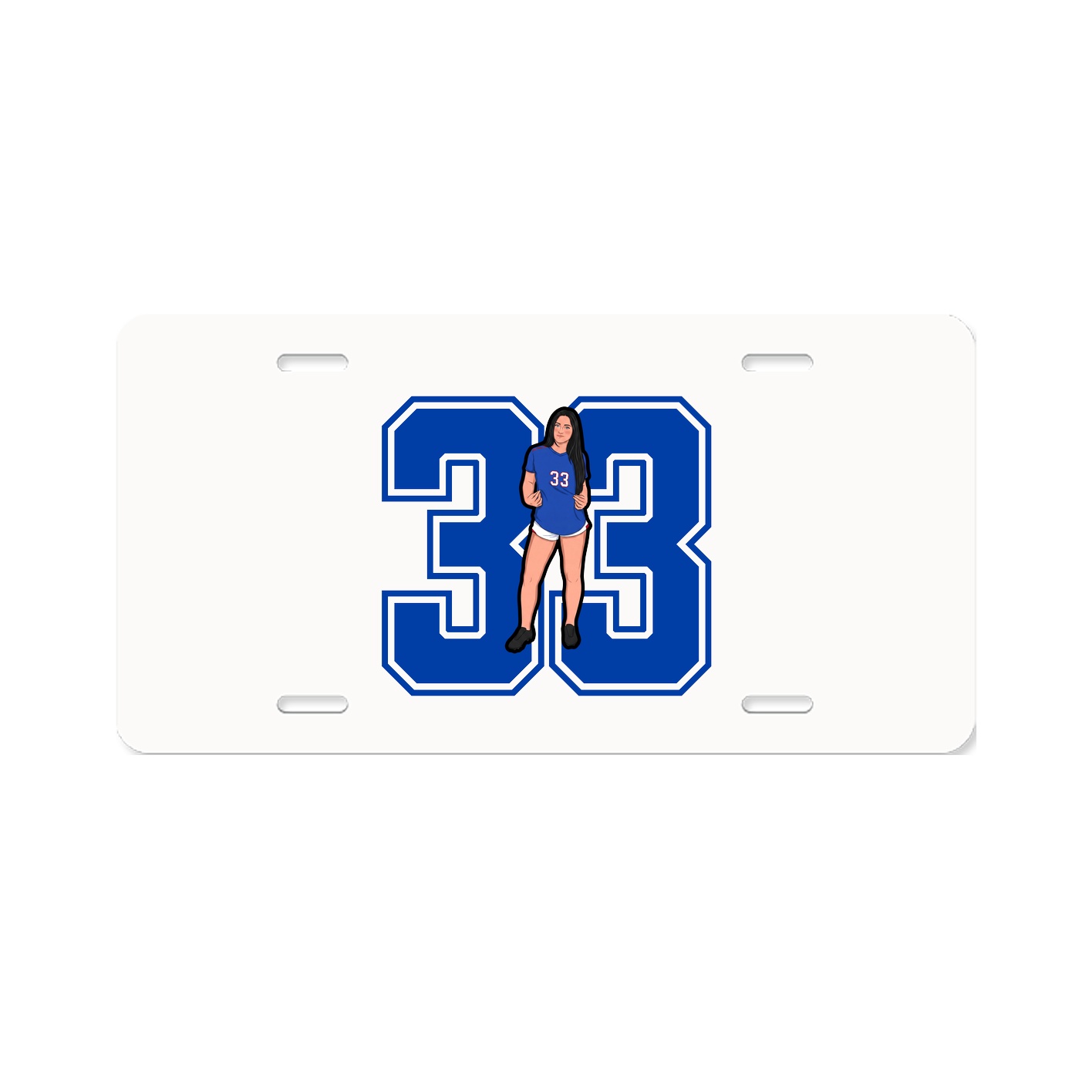 License Plate — Number in Classic