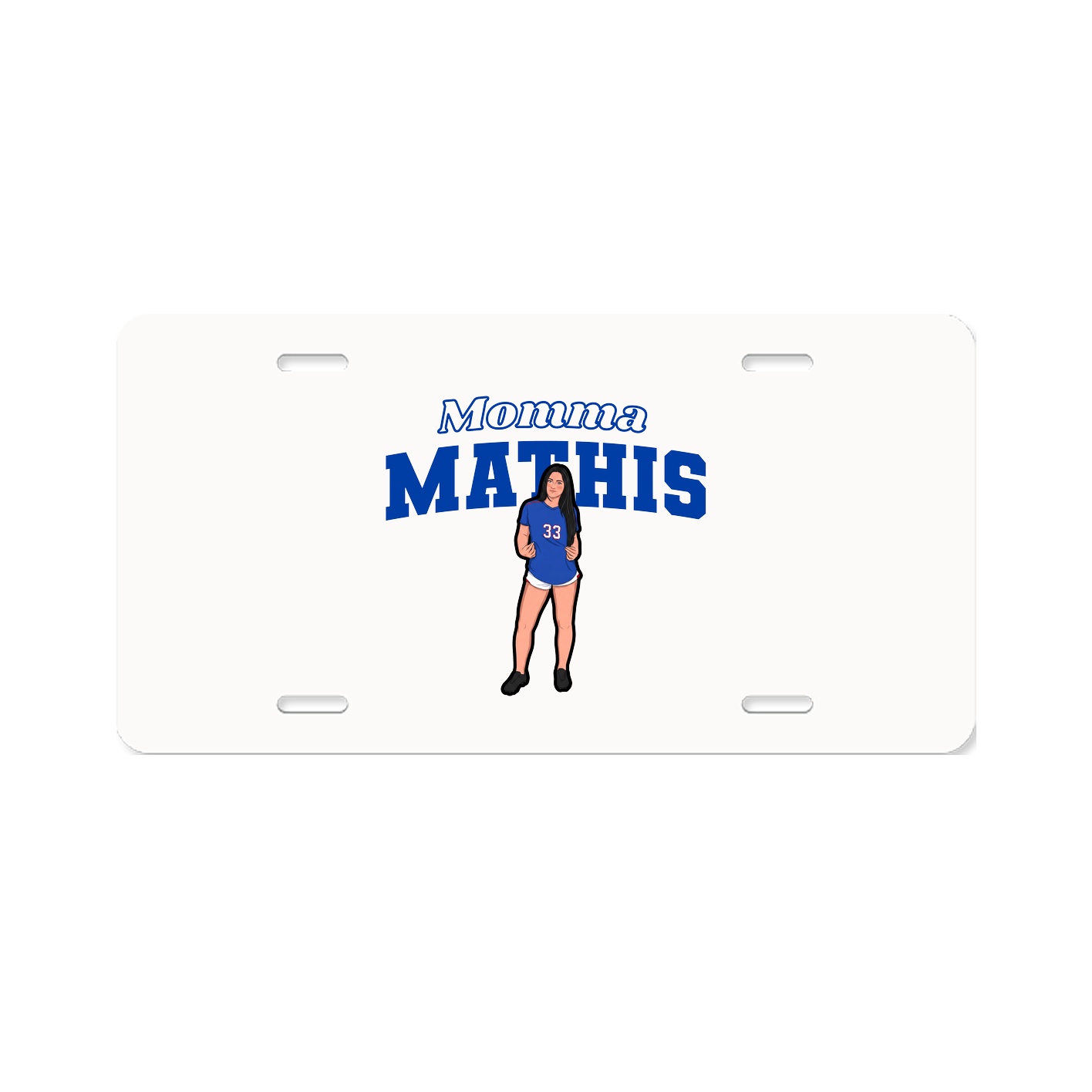 License Plate — Mothers Day Block in Classic