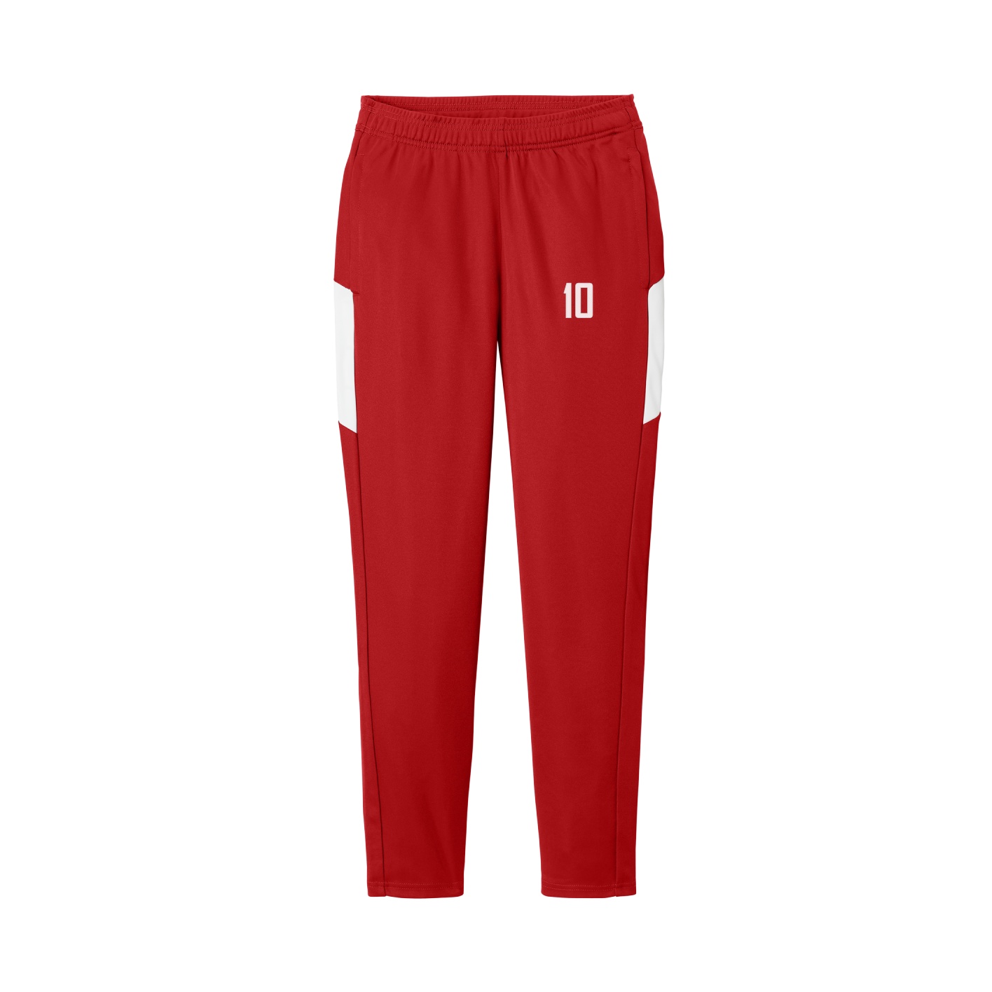 Women's Team Travel Pant — Front Shirsy in Cardinal/White
