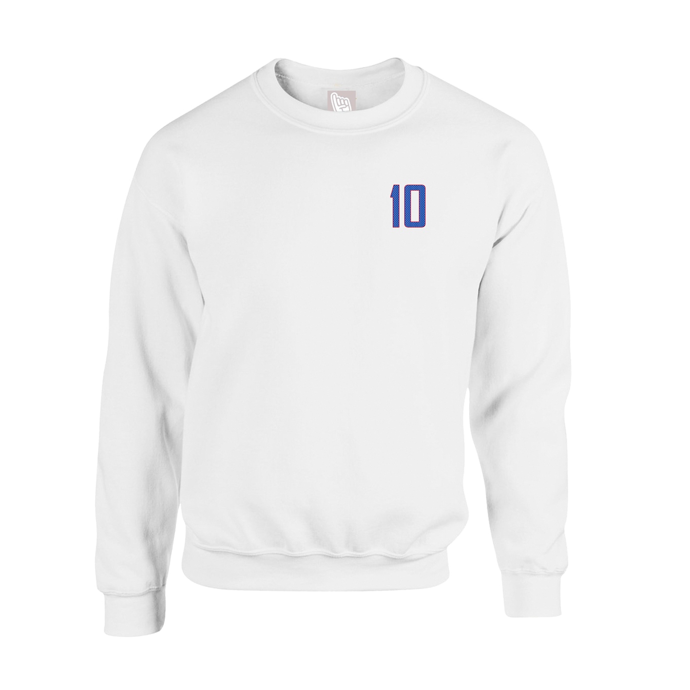 Fleece Crew — Front Shirsy in White