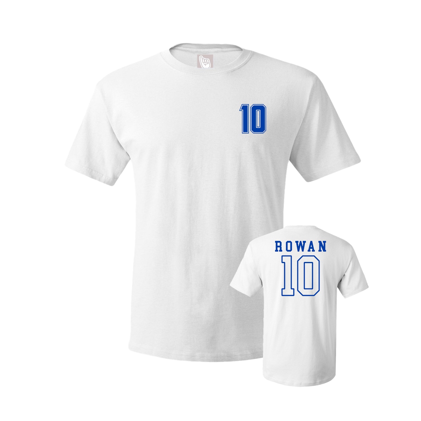 Youth Tee — Chest Back in White