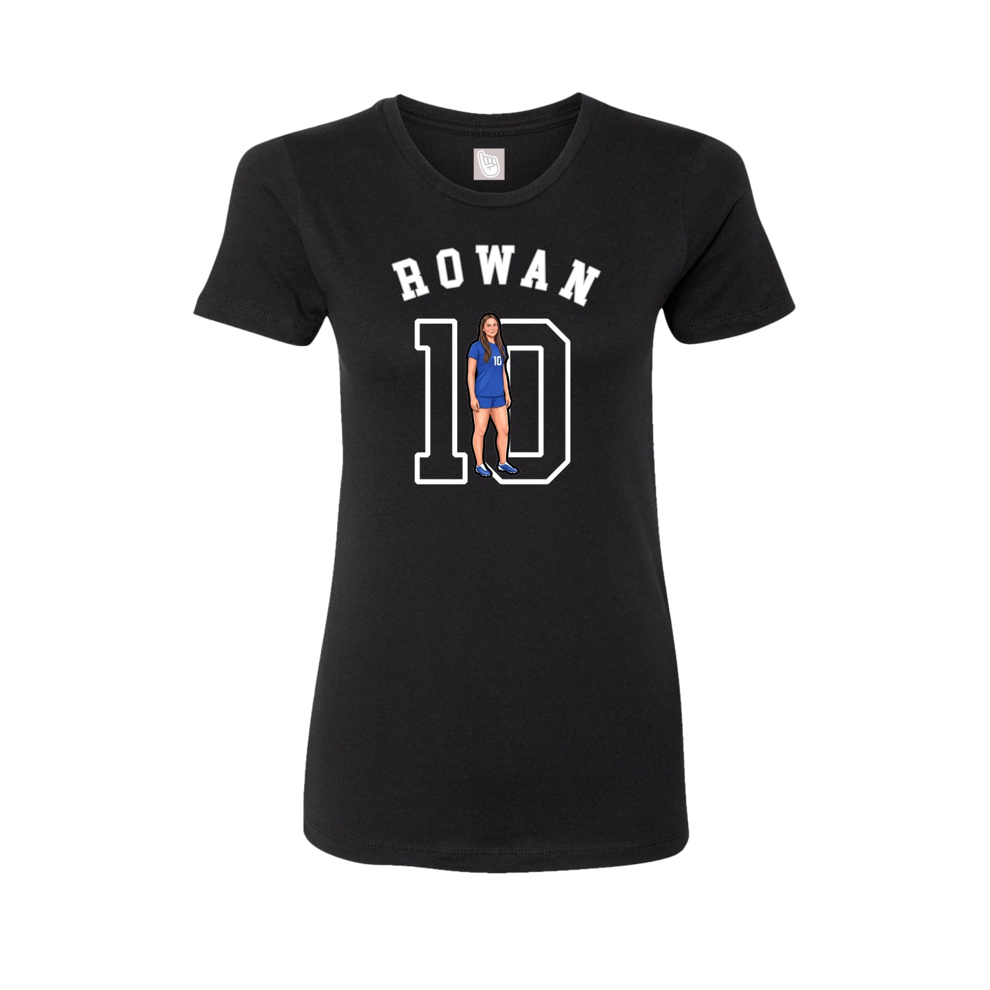 Fitted Women's Tee — Shirsey Arch in Black