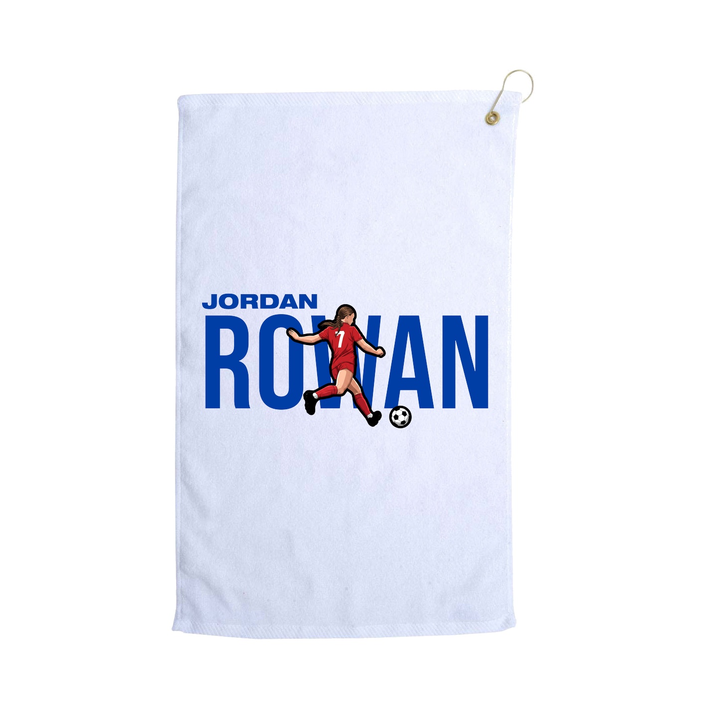 Golf Towel — Player Name in White