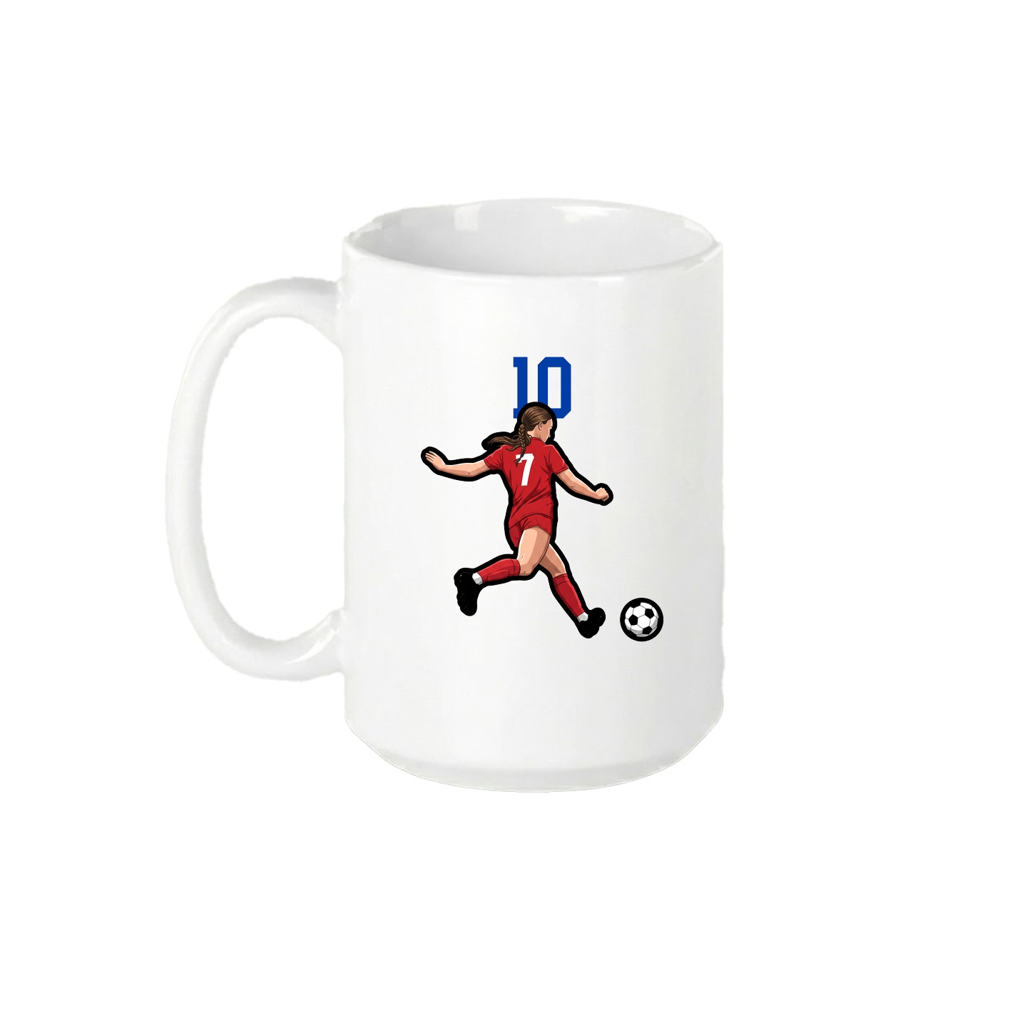 15oz Coffee Mug — Number Top in White