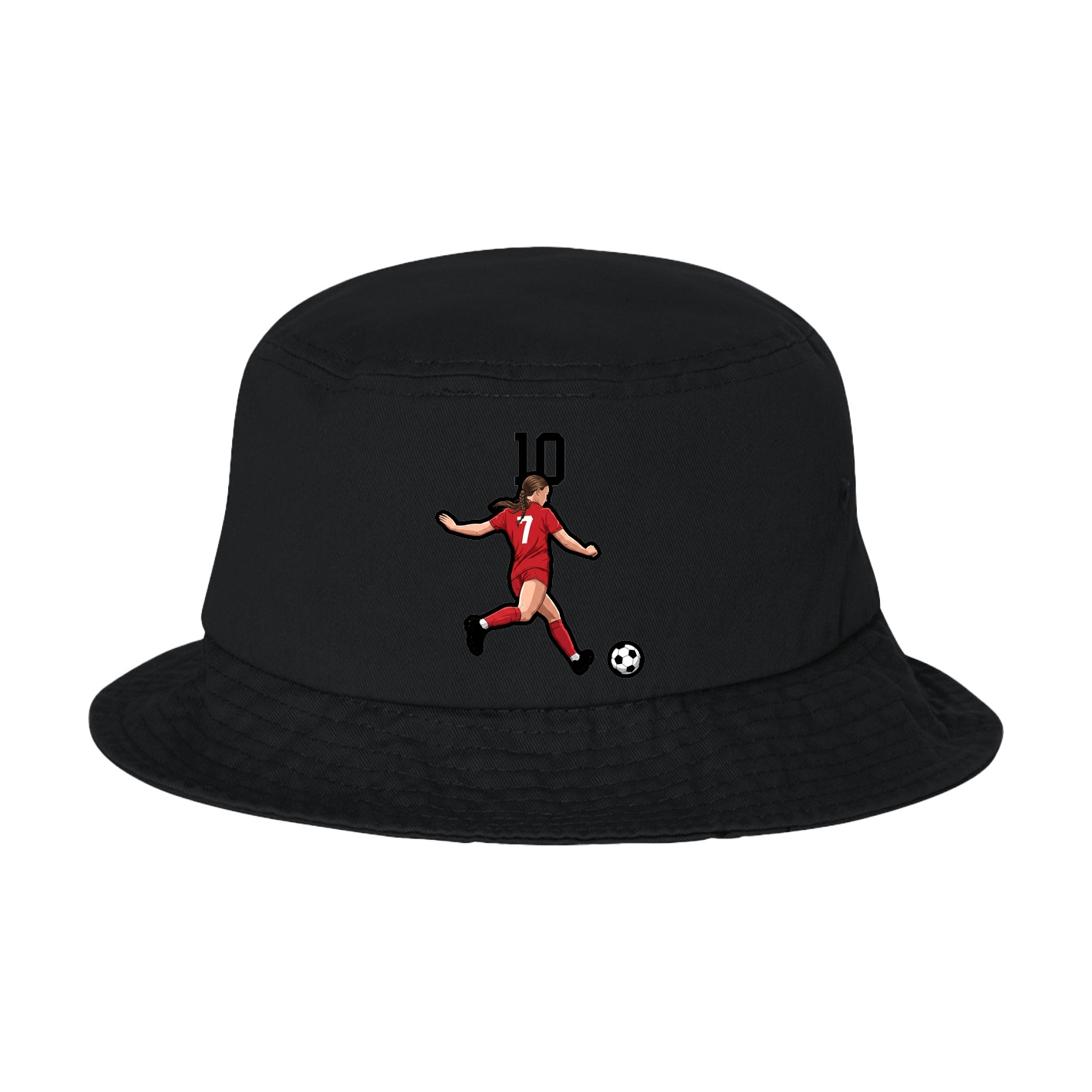 Bucket Cap — Number Top in Black