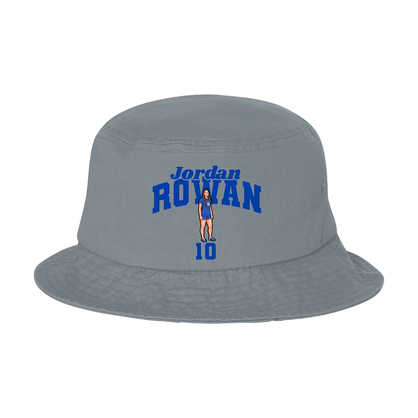 Bucket Cap — Signature Arch in Grey