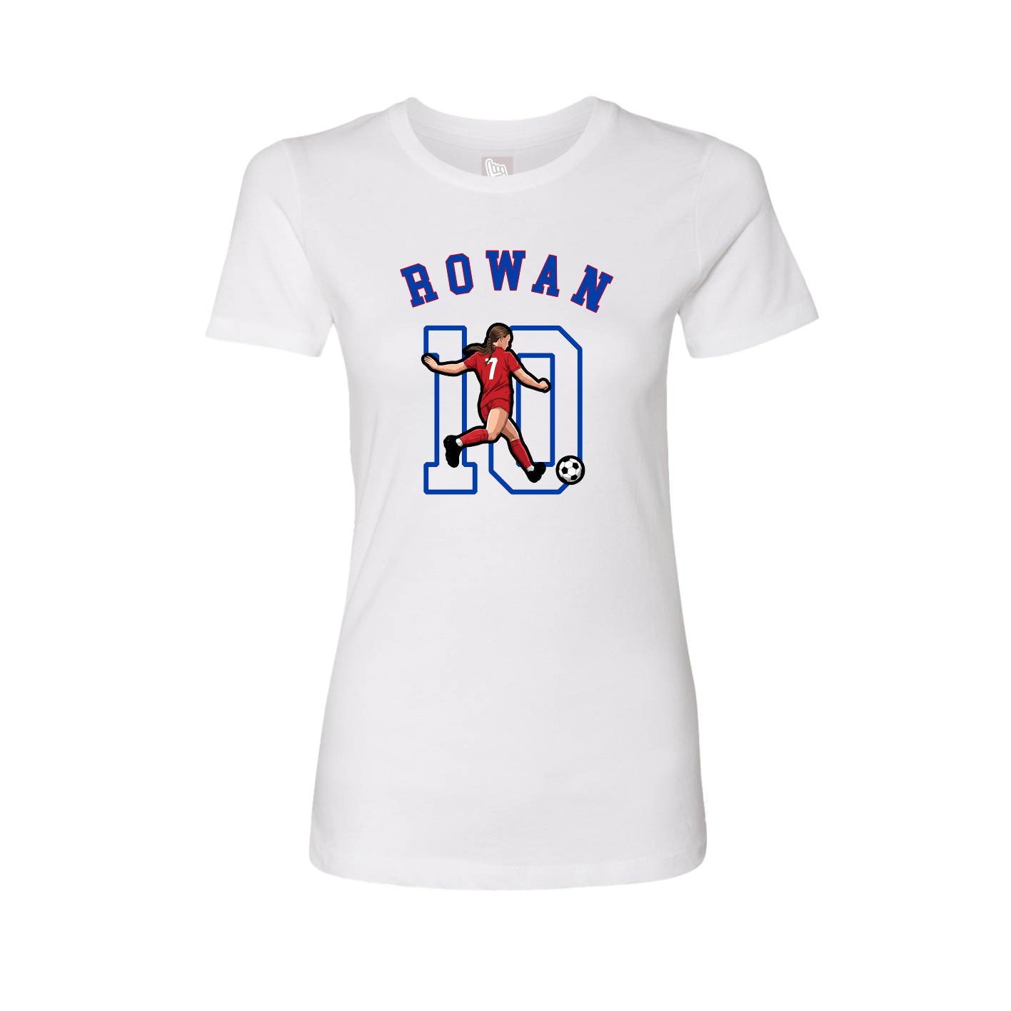 Fitted Women's Tee — Shirsey Arch in White