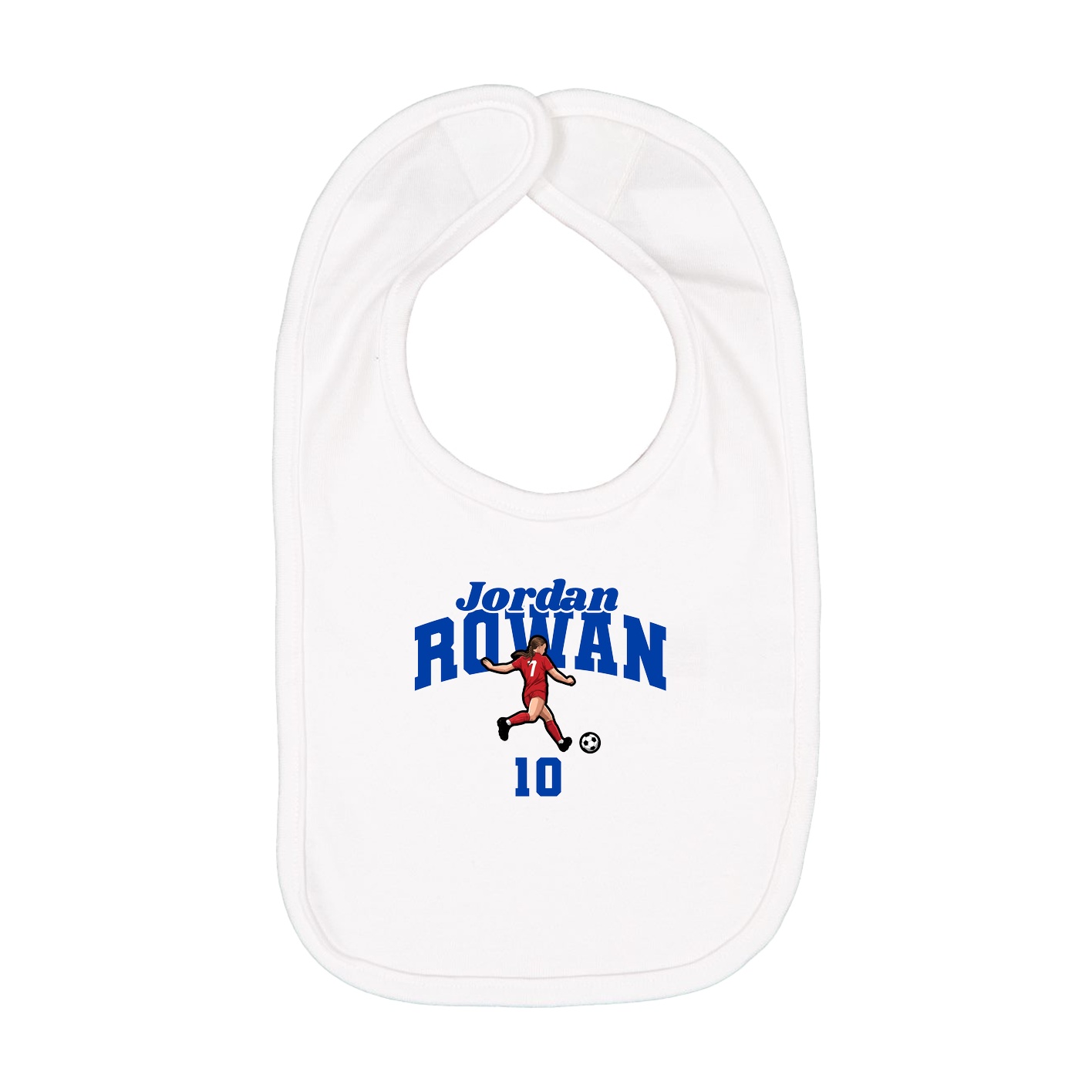 Infant Bib — Signature Arch in White
