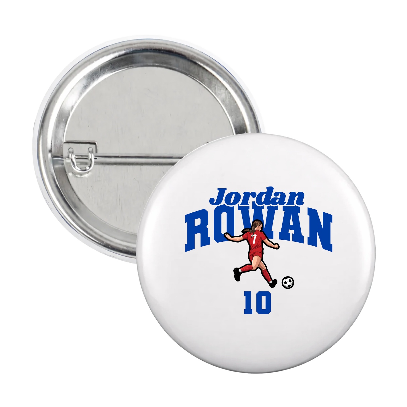 Game Day Button — Signature Arch in White