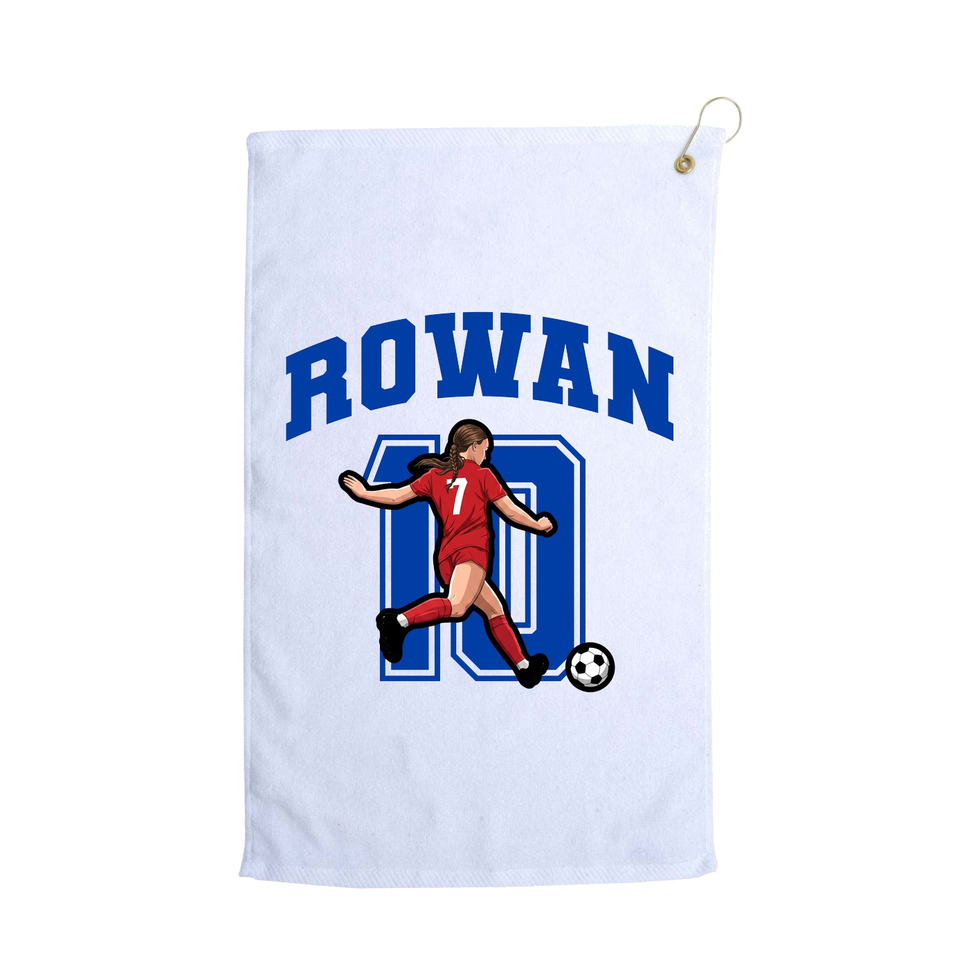 Golf Towel — Number in White