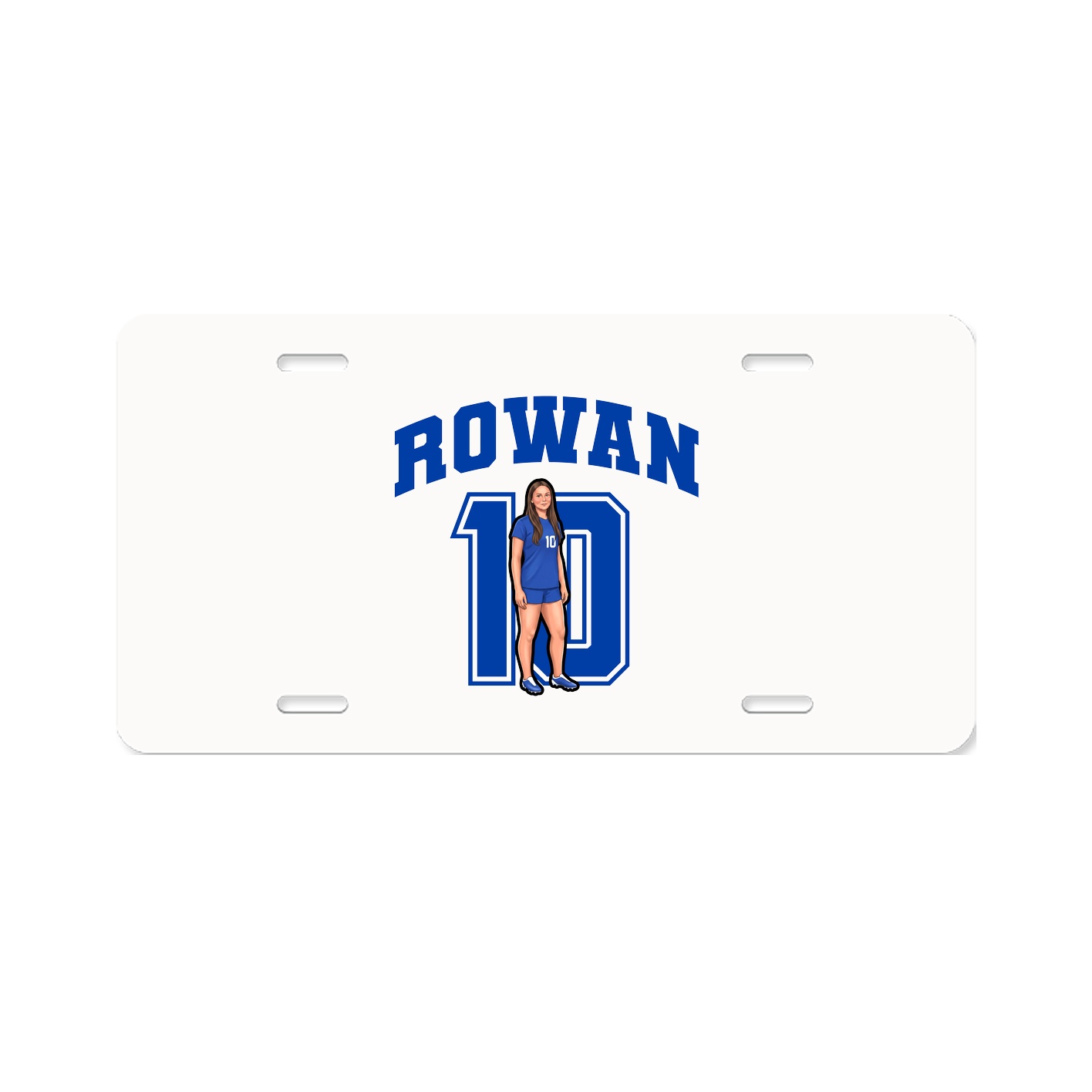 License Plate — Number in Classic