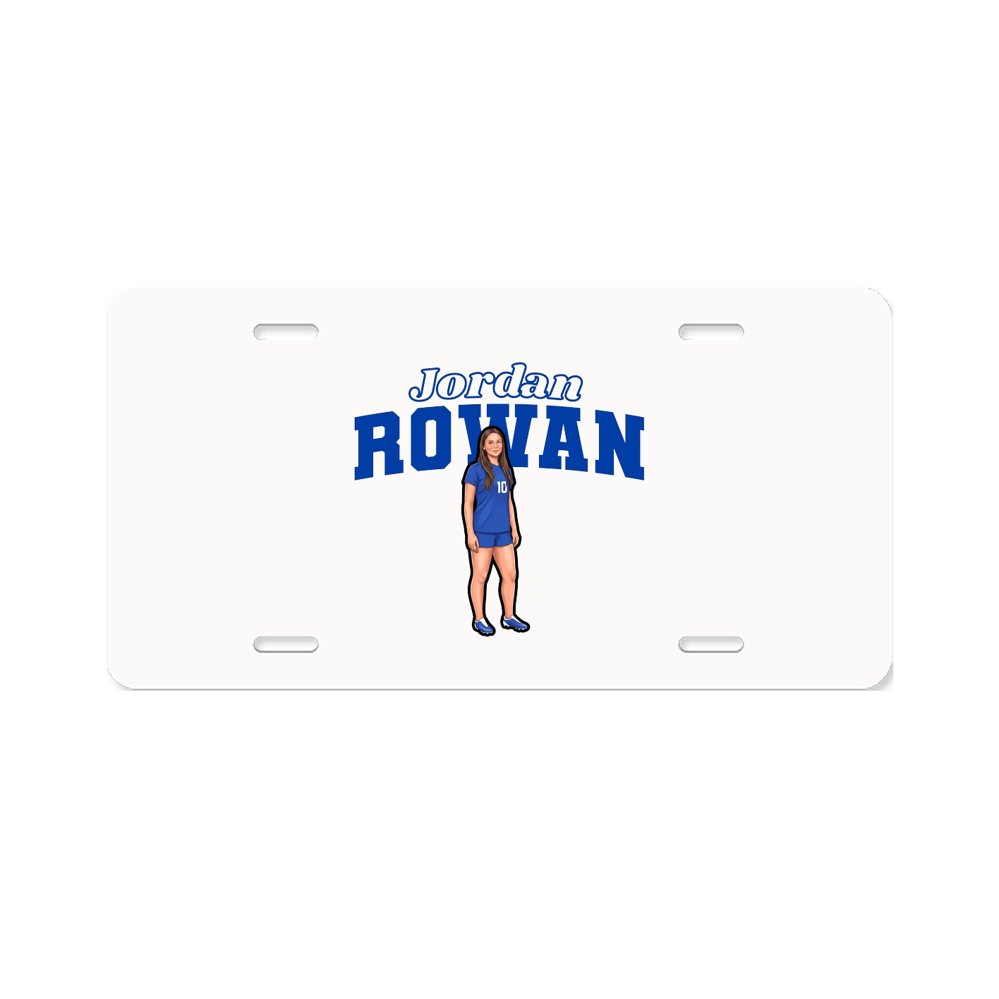 License Plate — Name Arch in Classic