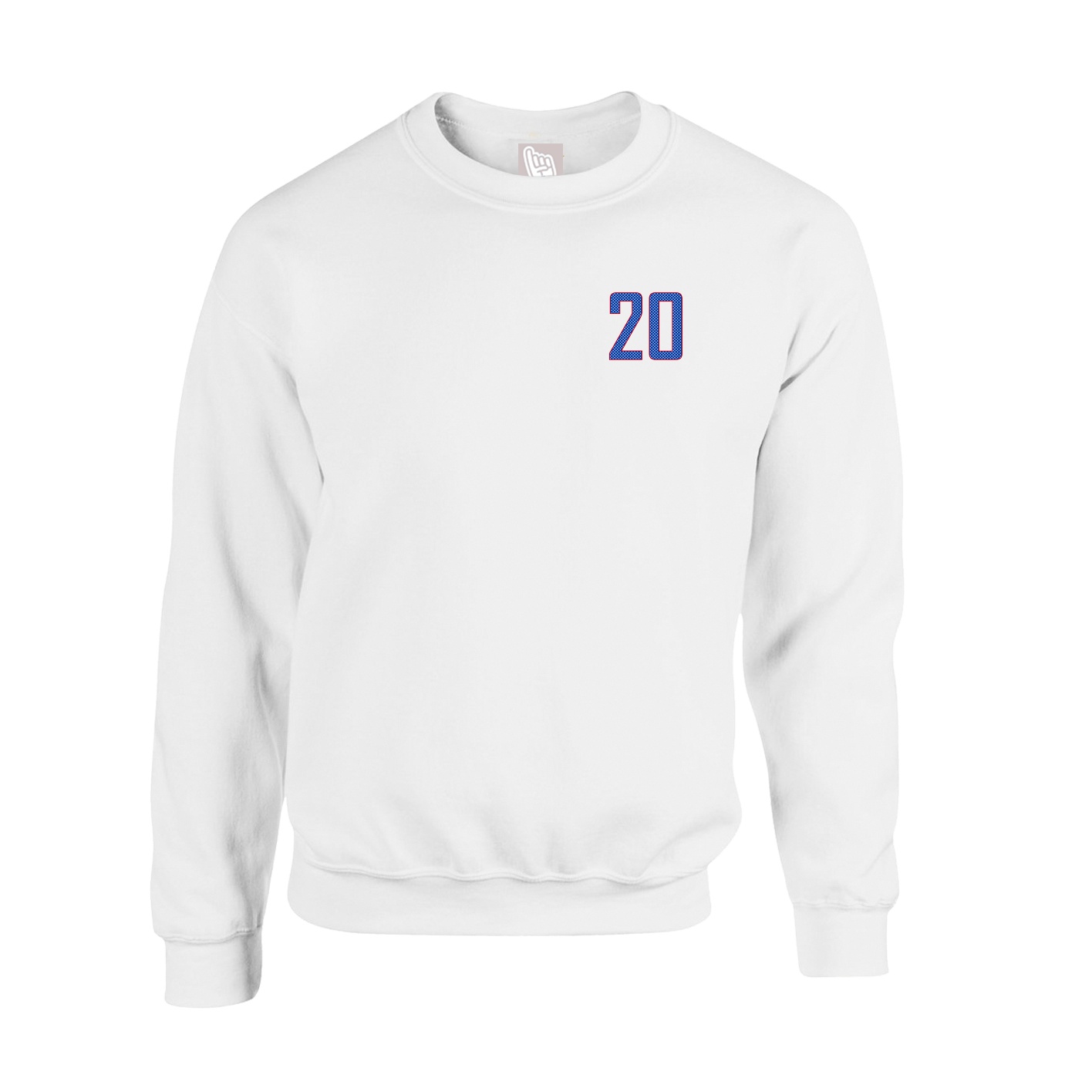 Fleece Crew — Front Shirsy in White