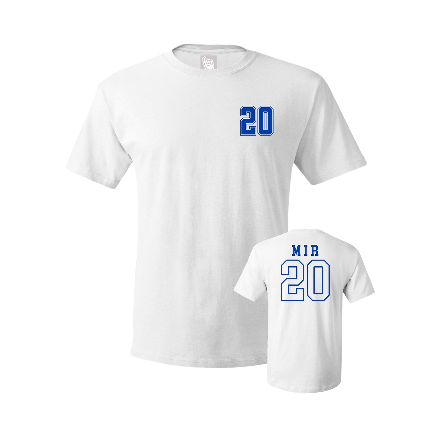 Youth Tee — Chest Back in White