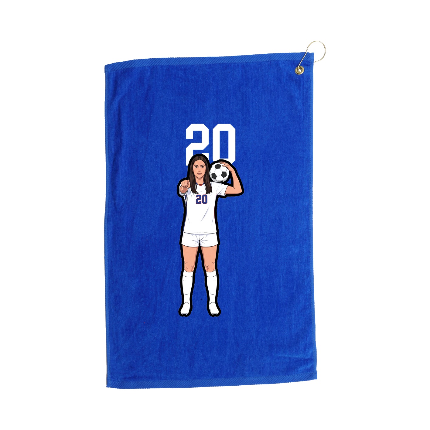 Golf Towel — Number Top in Royal