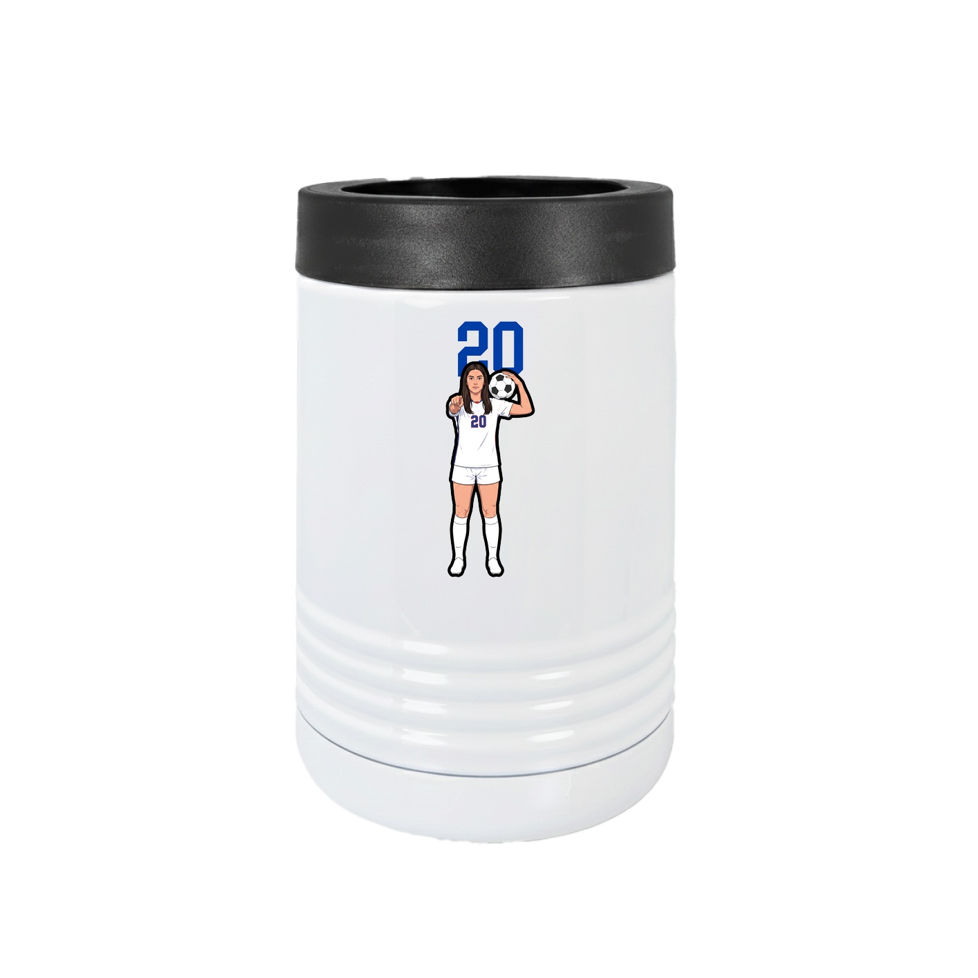 Beverage Holder — Number Top in White