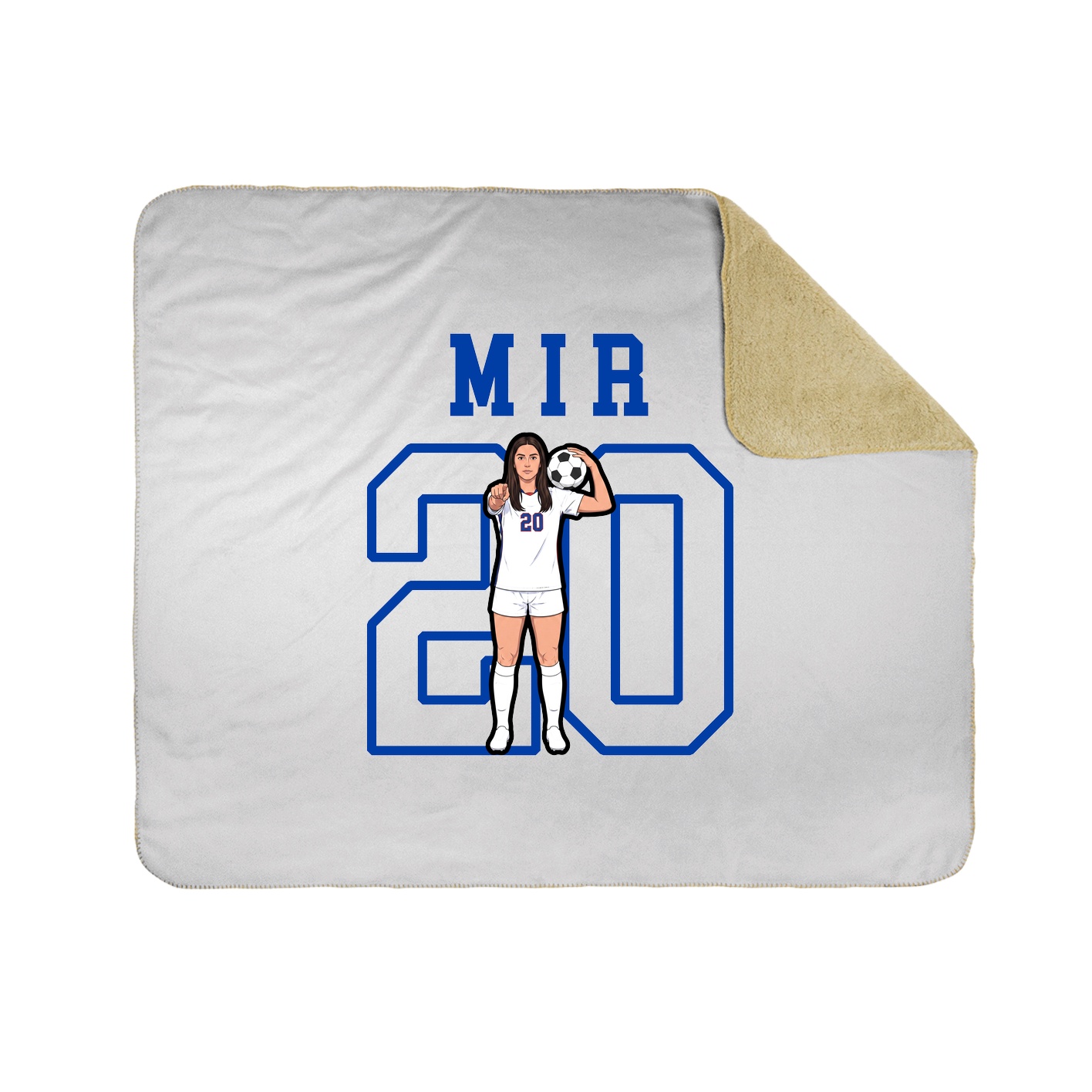 Throw Blanket — Shirsey in White