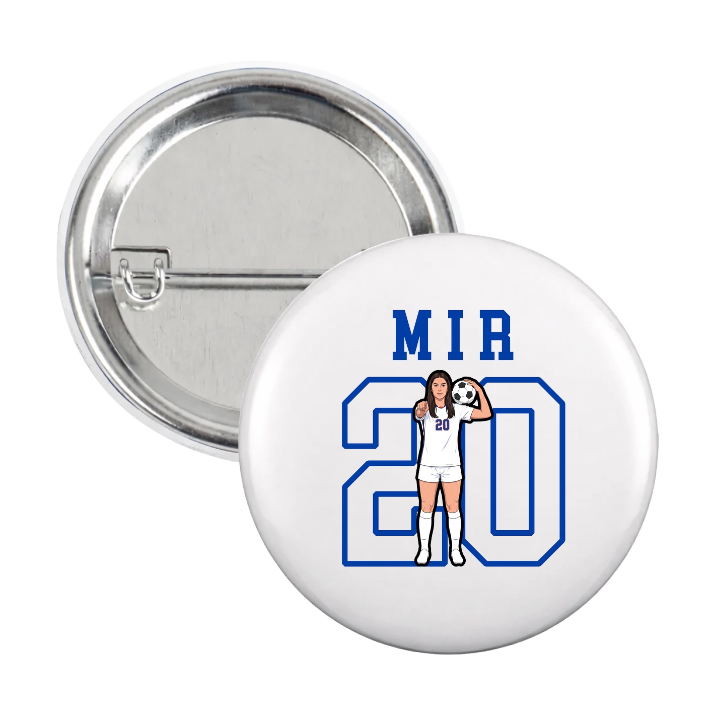 Game Day Button — Shirsey in White