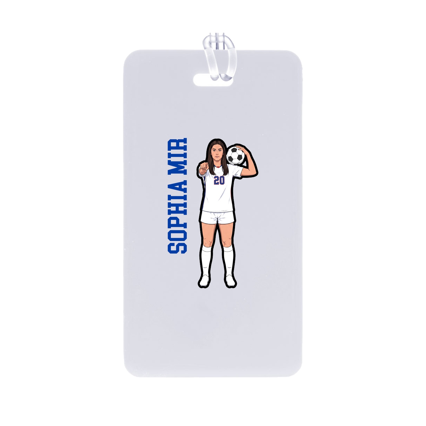 Bag Tag — Name Vertical in Classic