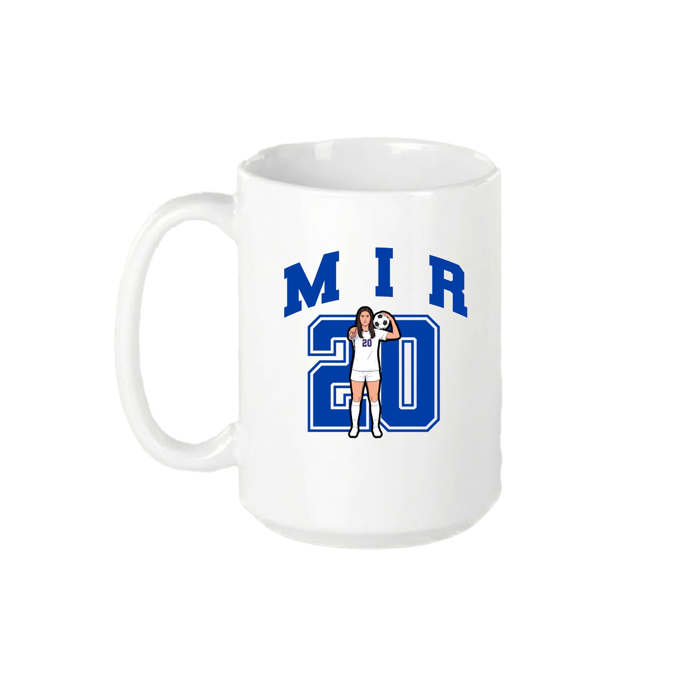 15oz Coffee Mug — Number in White