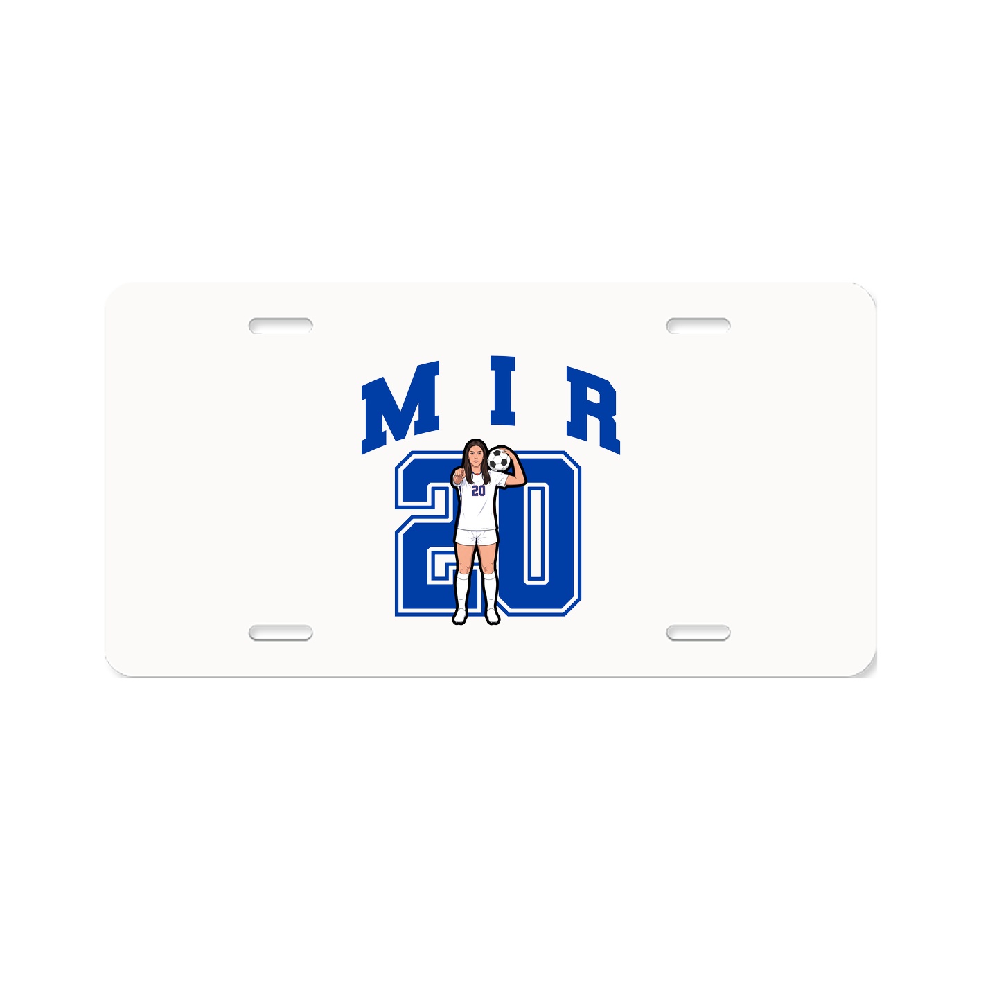 License Plate — Number in Classic