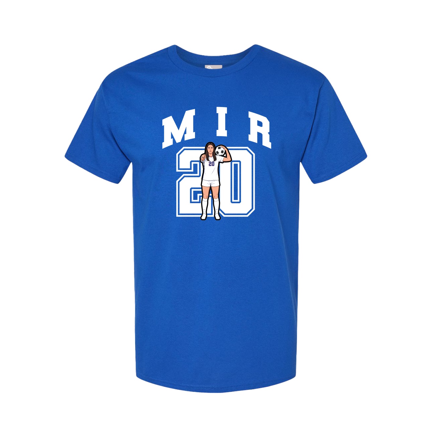 Youth Tee — Number in Royal