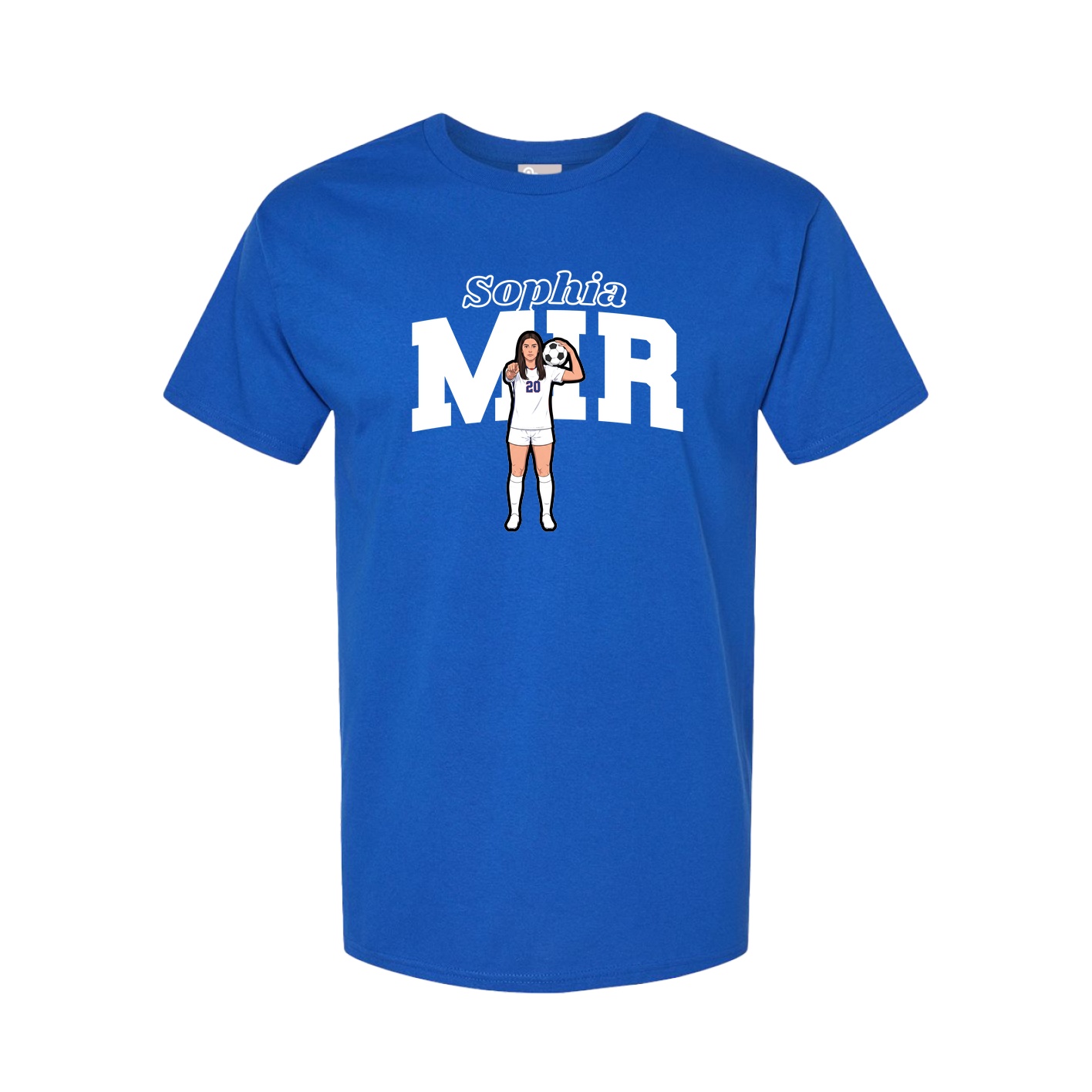 Tee — Name Arch in Royal