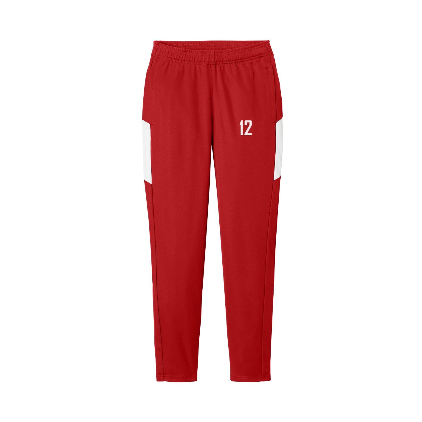 Women's Team Travel Pant — Front Shirsy in Cardinal/White