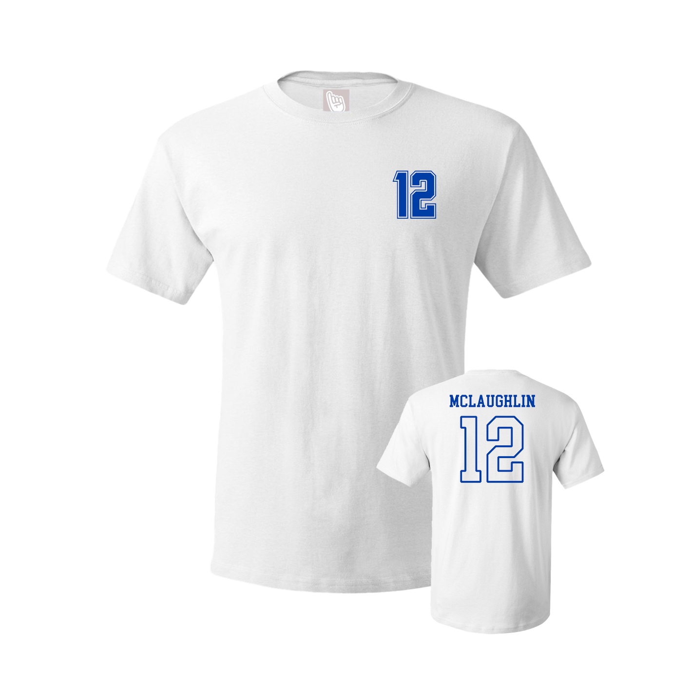 Youth Tee — Chest Back in White