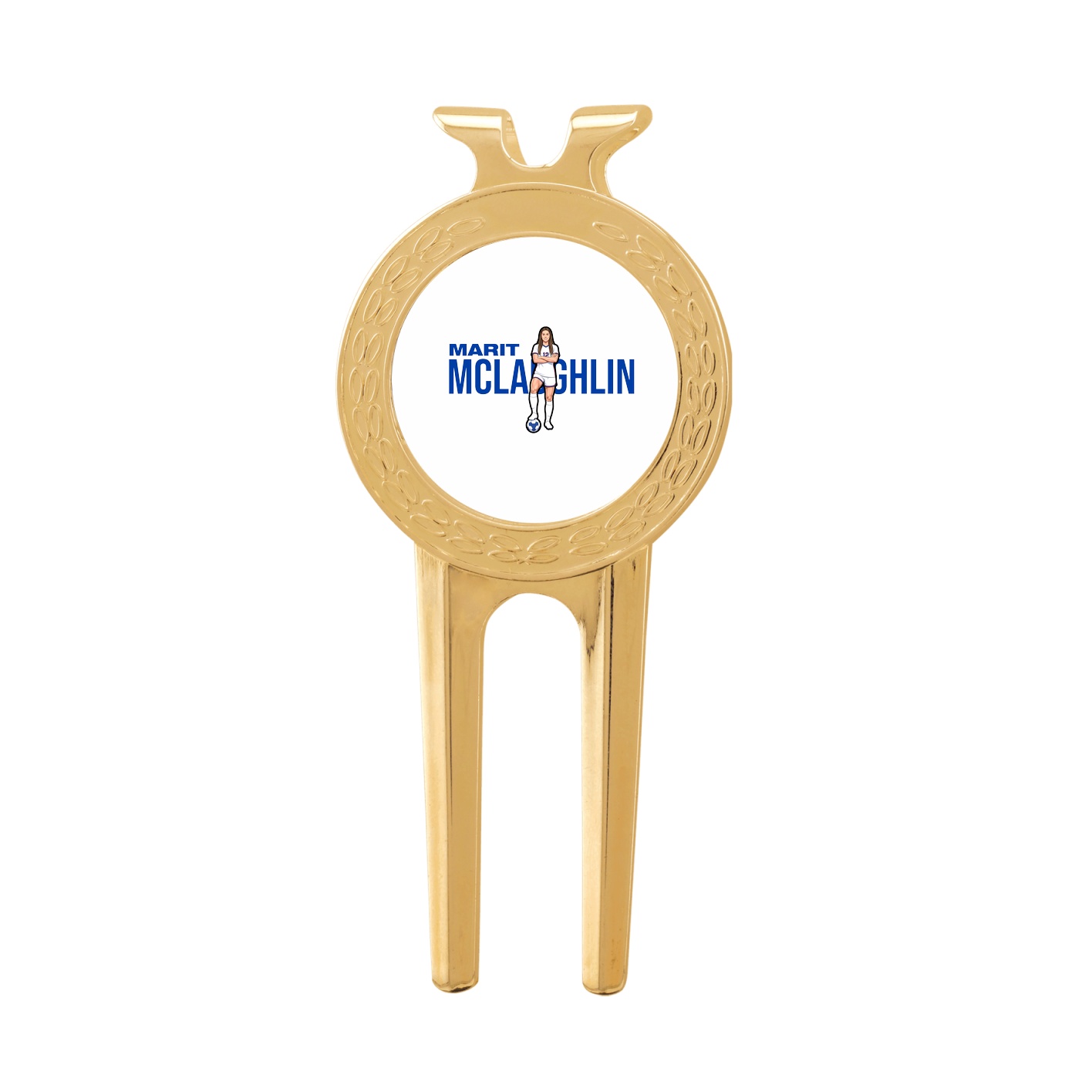 Divot Tool with Ball Marker — Player Name in Classic