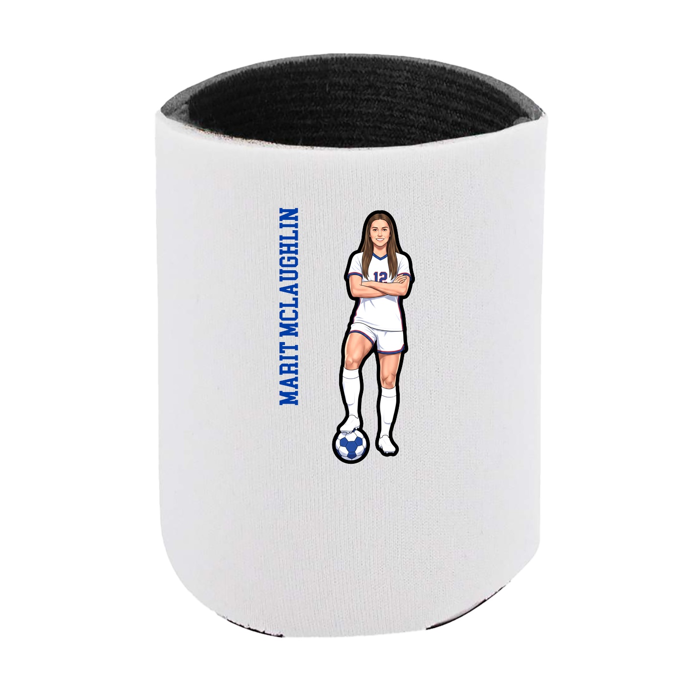 Can Holder — Name Vertical in White