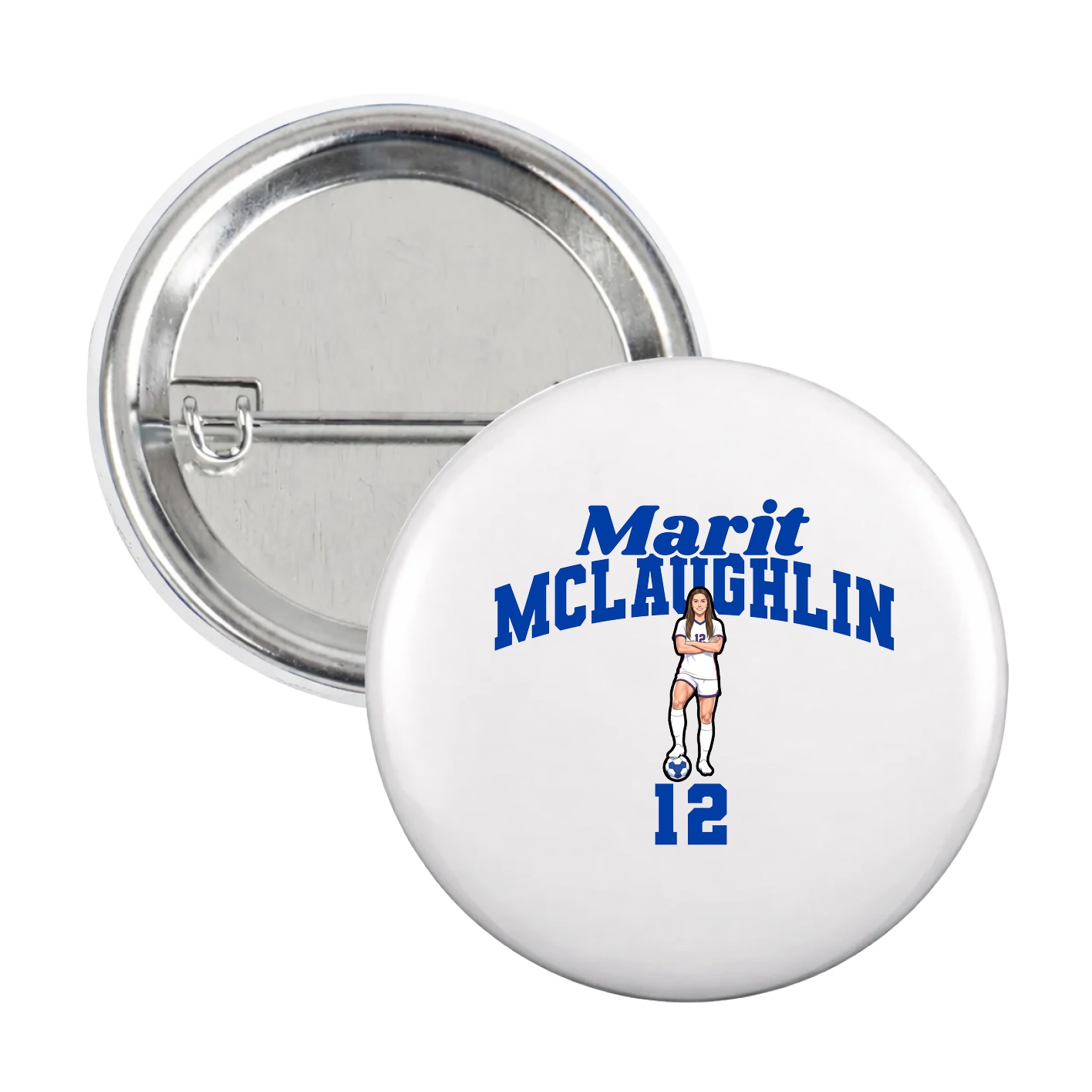 Game Day Button — Signature Arch in White