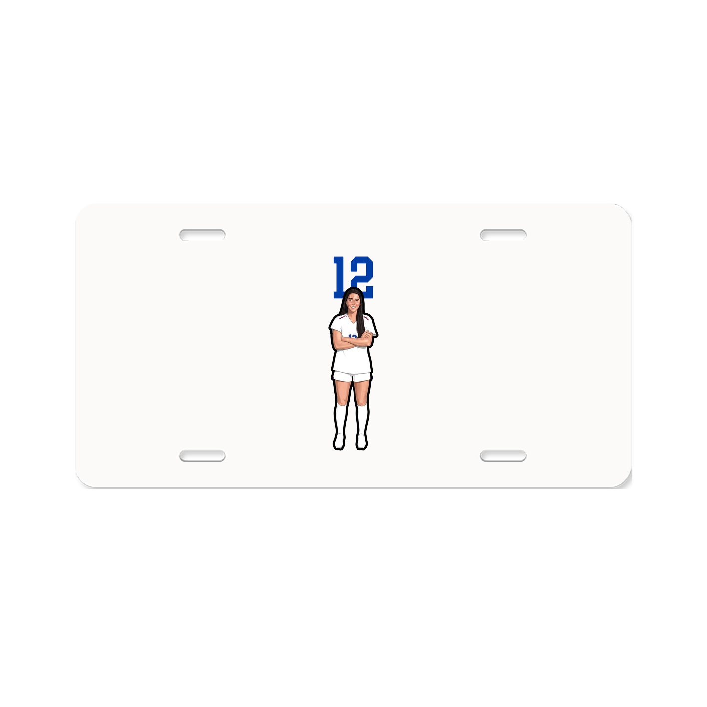 License Plate — Number Top in Classic