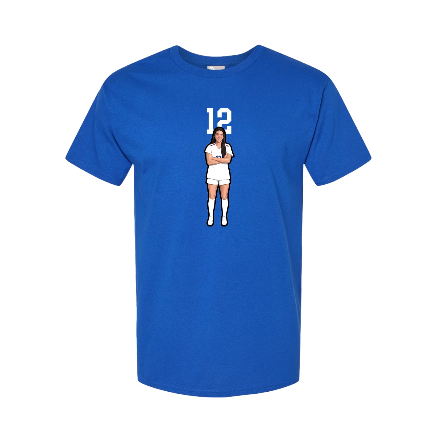 Tee — Number Top in Royal