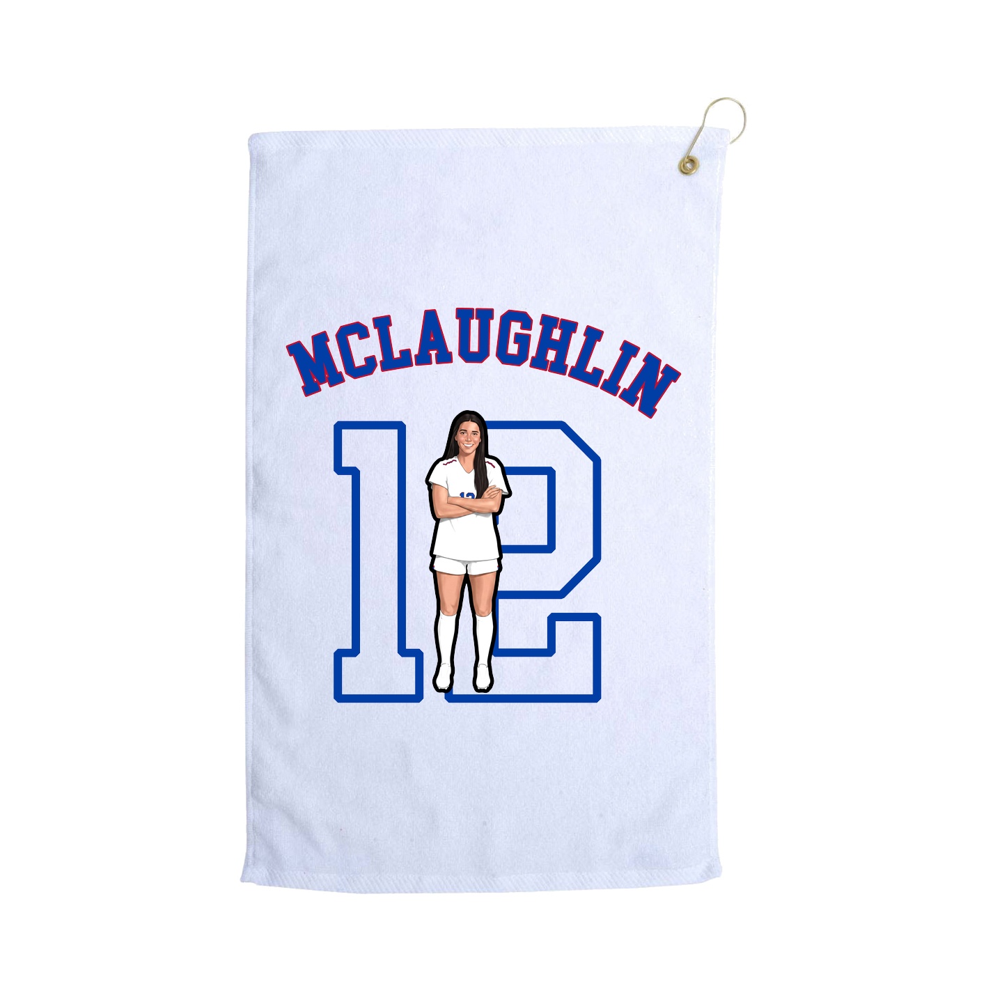 Golf Towel — Shirsey Arch in White