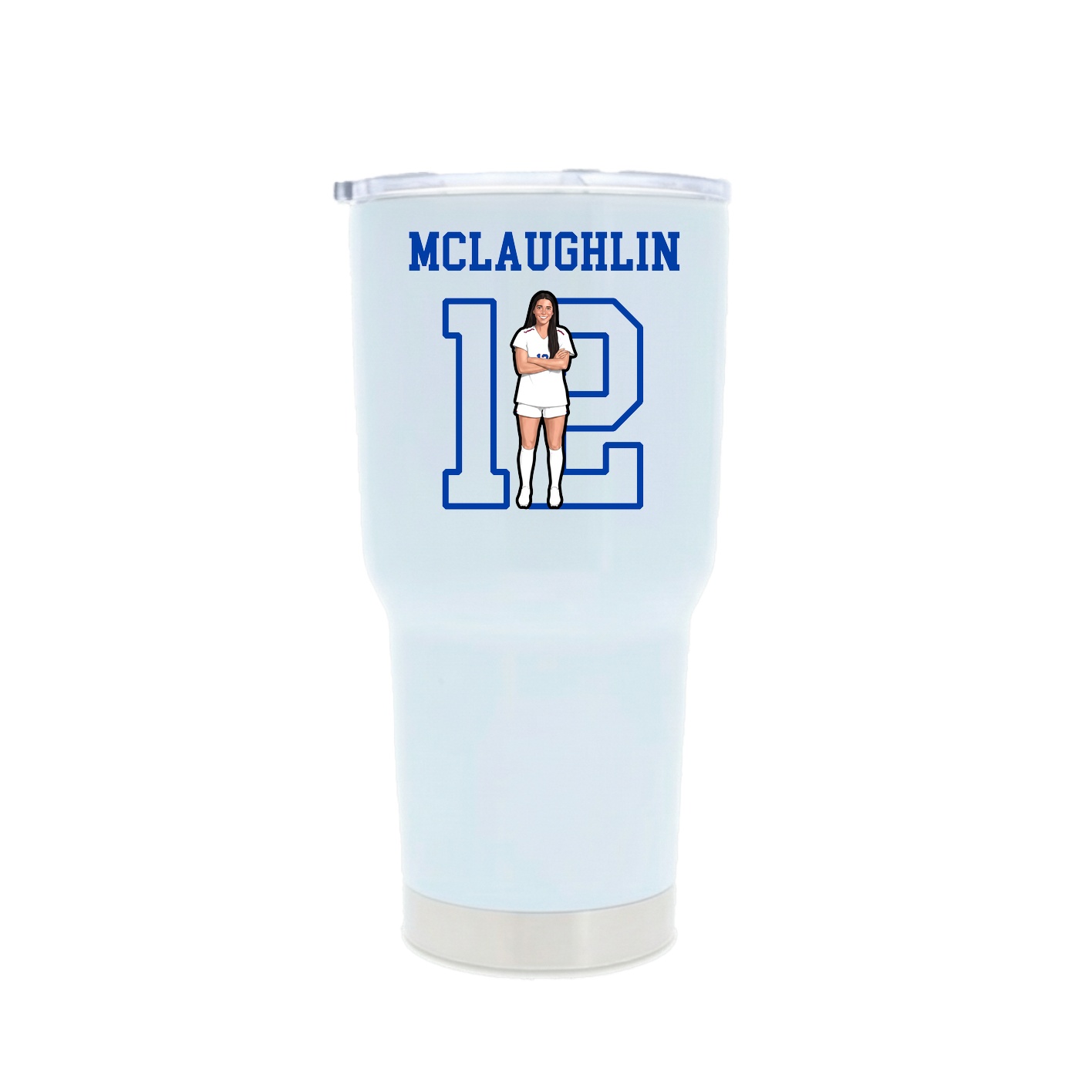 30oz Stainless Steel Tumbler — Shirsey in White