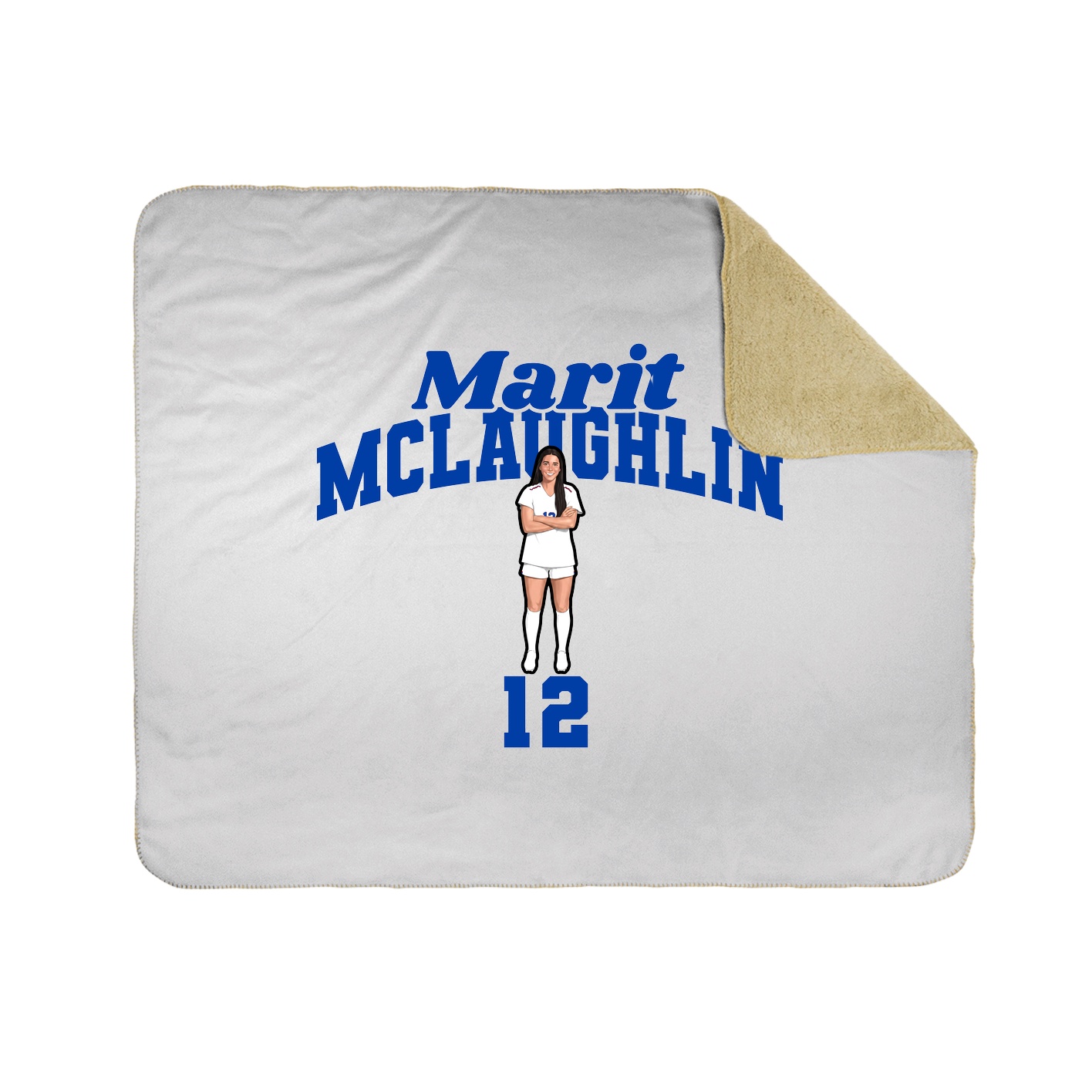 Throw Blanket — Signature Arch in White