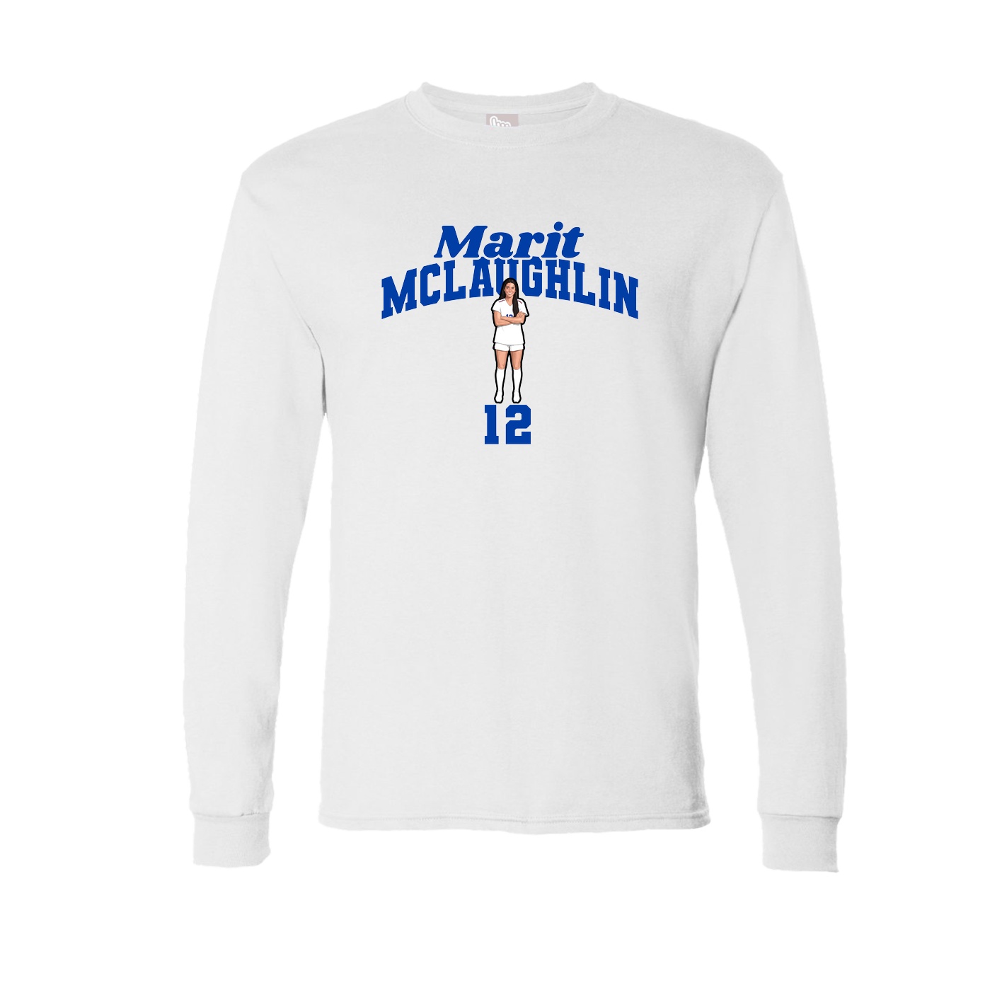 Long Sleeve Tee — Signature Arch in White