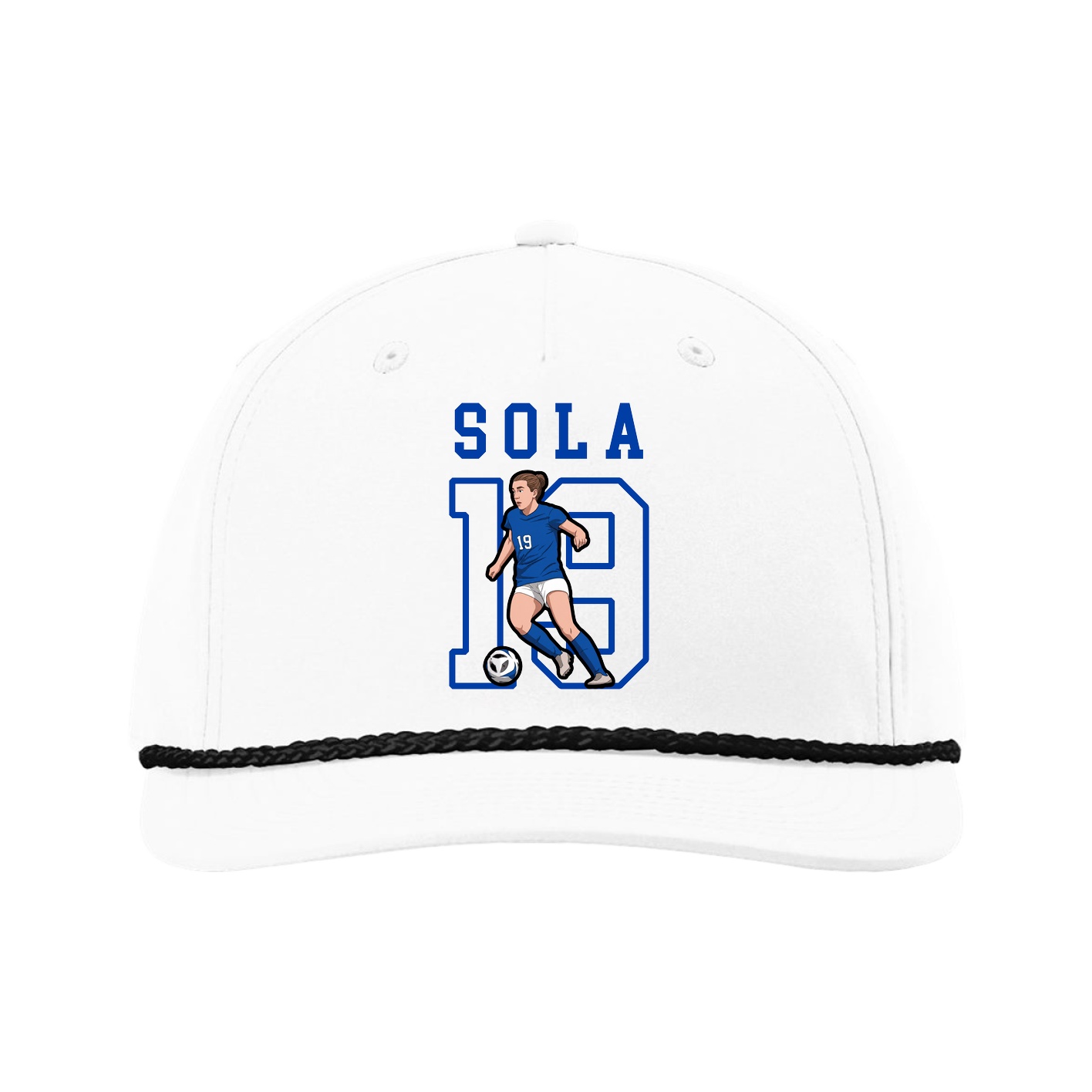 Five-Panel Classic Rope Cap — Shirsey in White