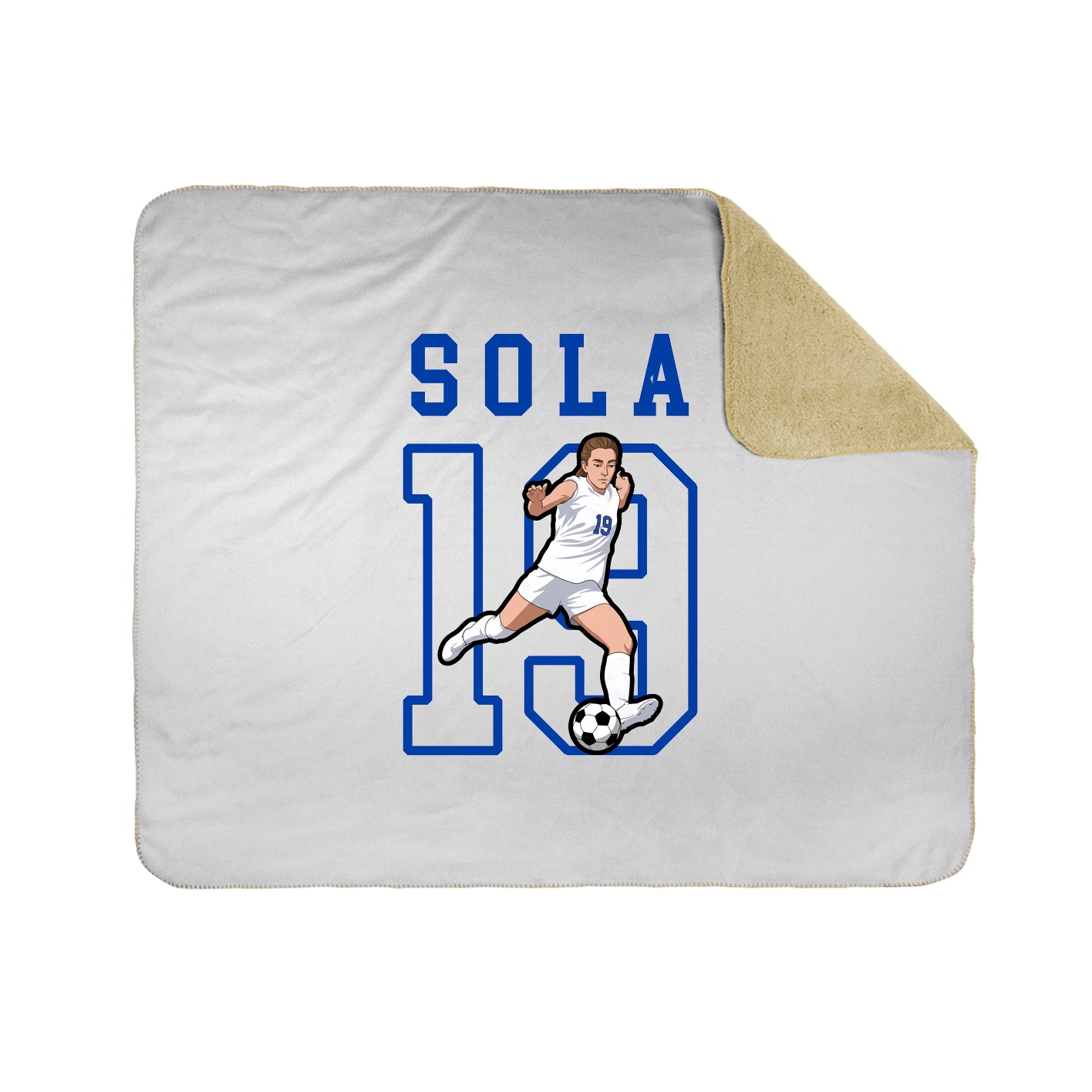 Throw Blanket — Shirsey in White