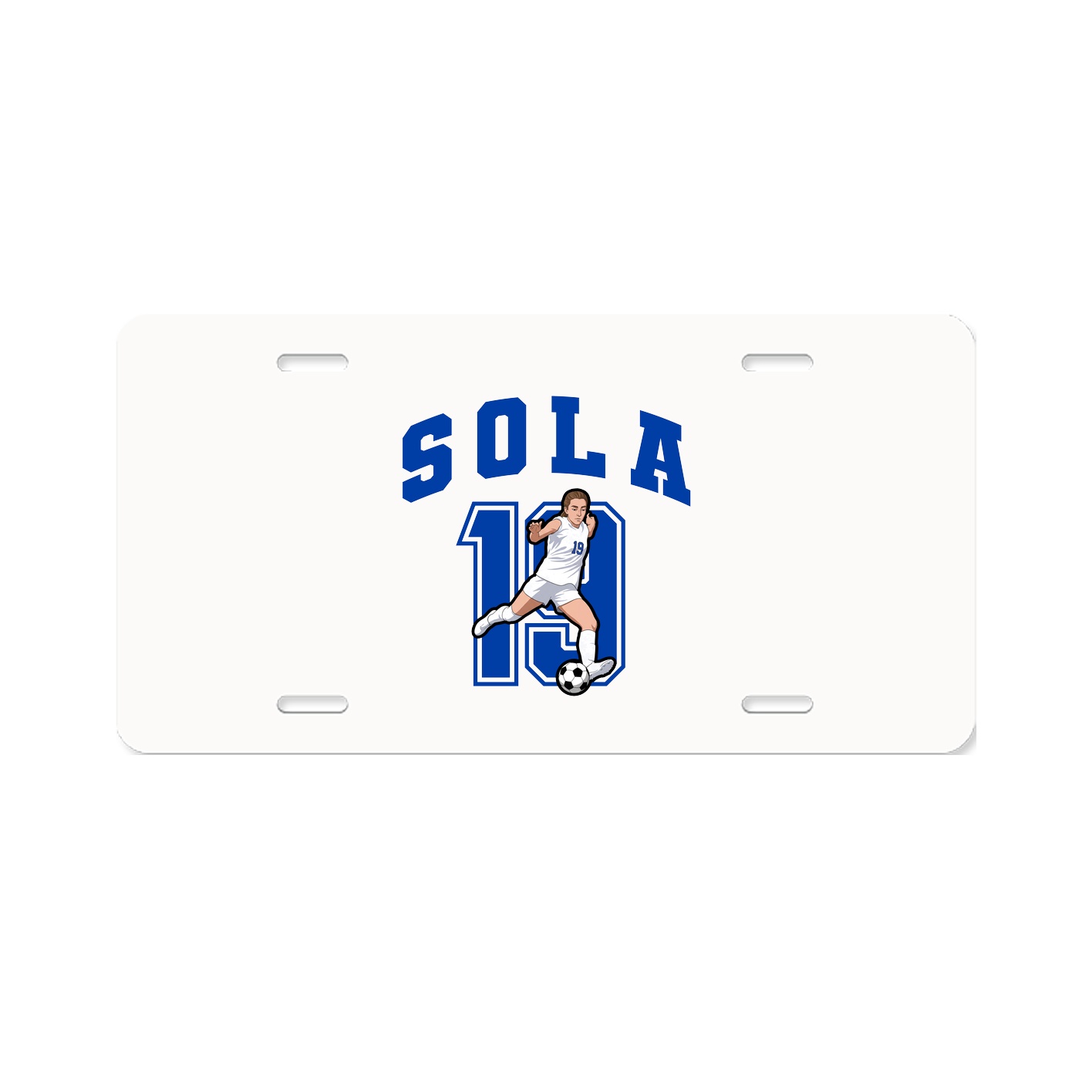 License Plate — Number in Classic